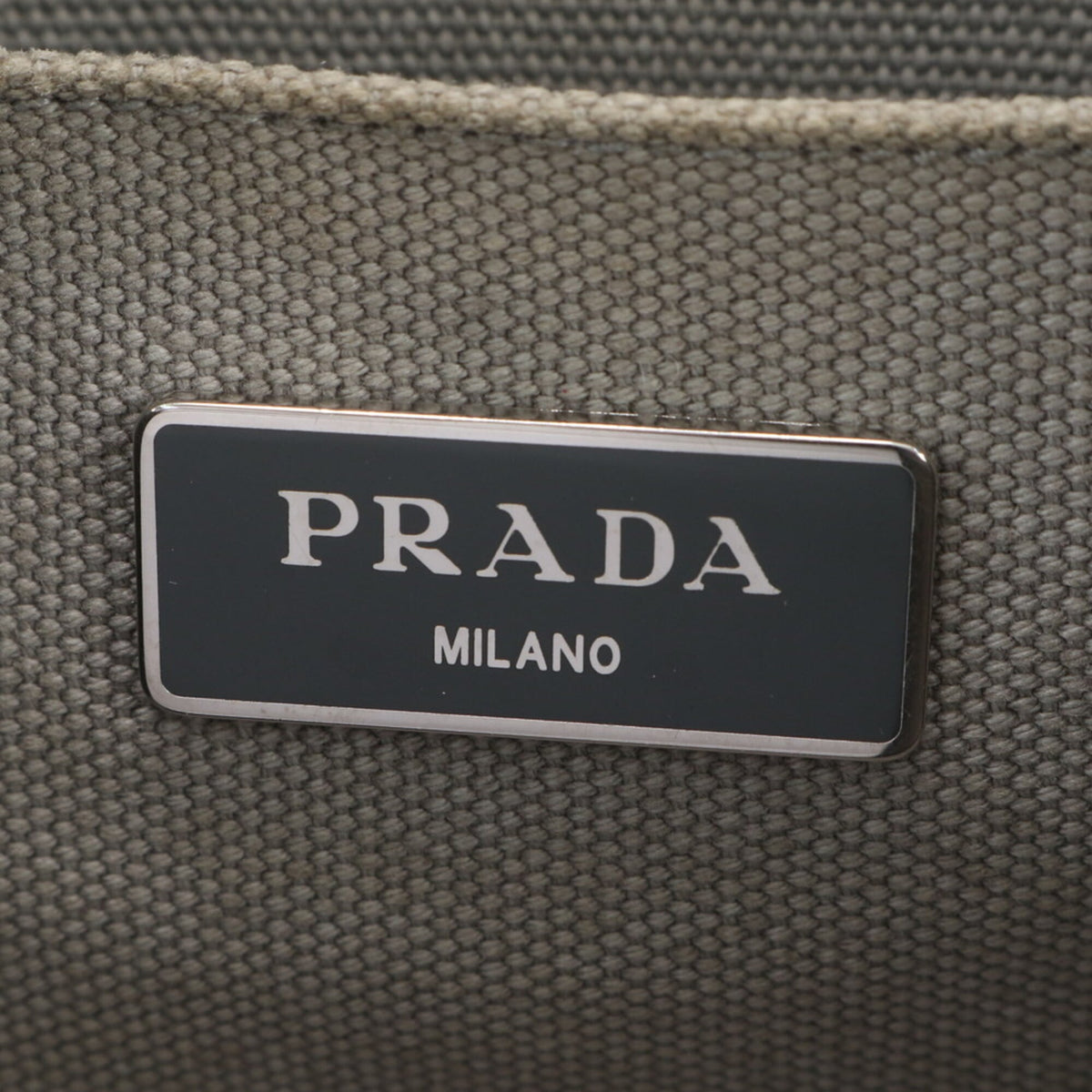 Prada Gray Handbag Shoulder Bag Tote Bag (Pre-Owned)