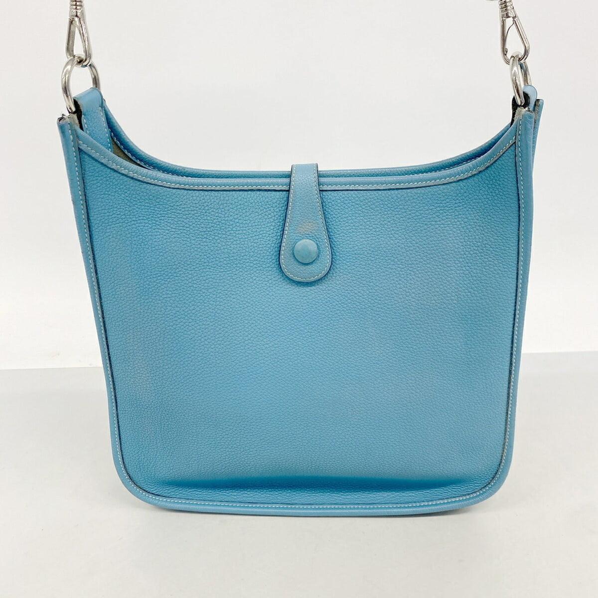 Hermes Blue Jean Togo Leather Shoulder Bag (Pre-Owned)