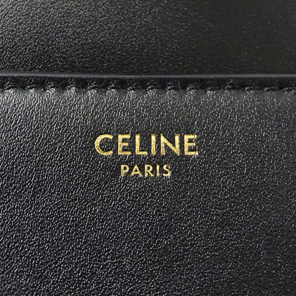 Celine Black Leather Handbag Shoulder Bag (Pre-Owned)