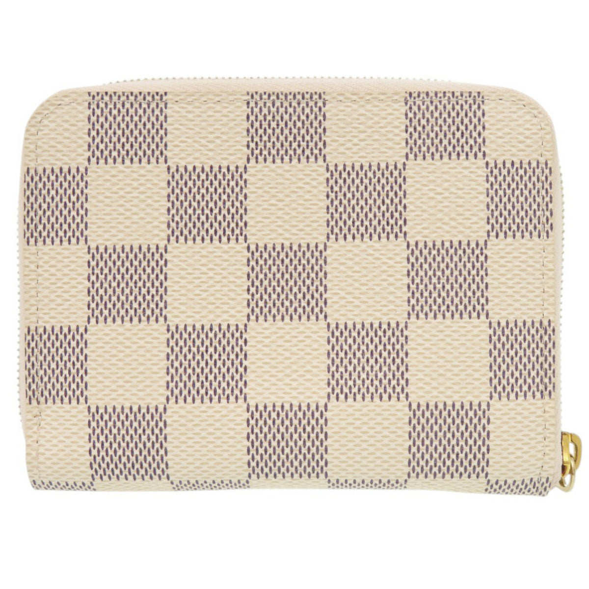 Louis Vuitton Pink White Damier Azur Coin Purse/Coin Case (Pre-Owned)