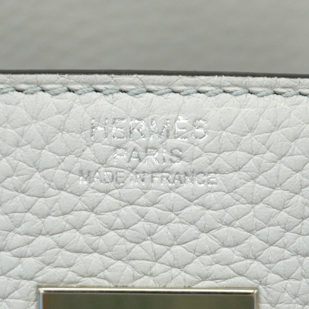 Hermes Blue Togo Leather Handbag (Pre-Owned)