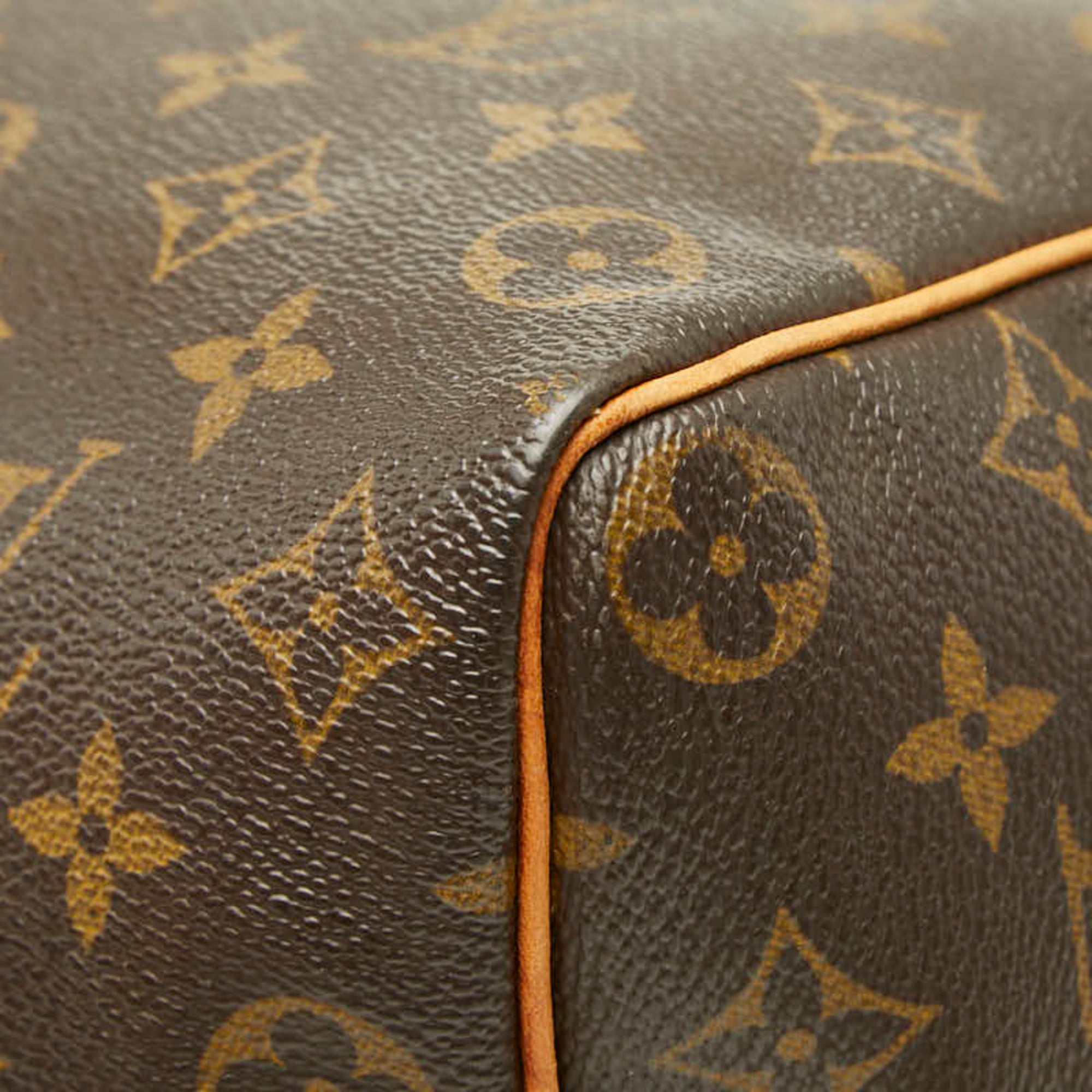 Louis Vuitton Brown Pvc Leather Boston Bag Handbag (Pre-Owned)