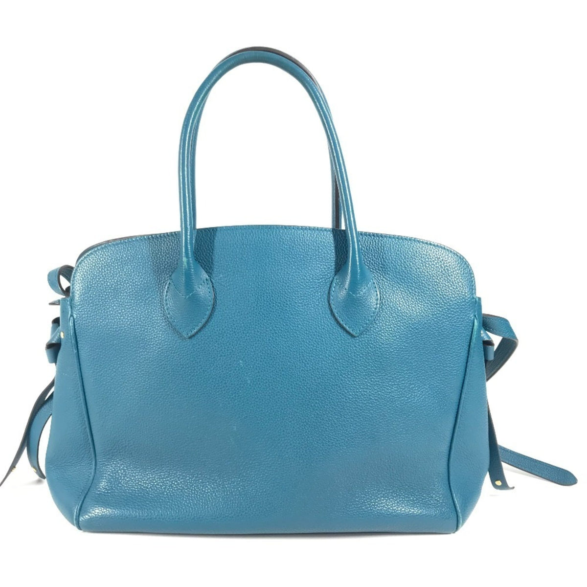 Louis Vuitton Blue Leather Shoulder Bag Tote Bag (Pre-Owned)