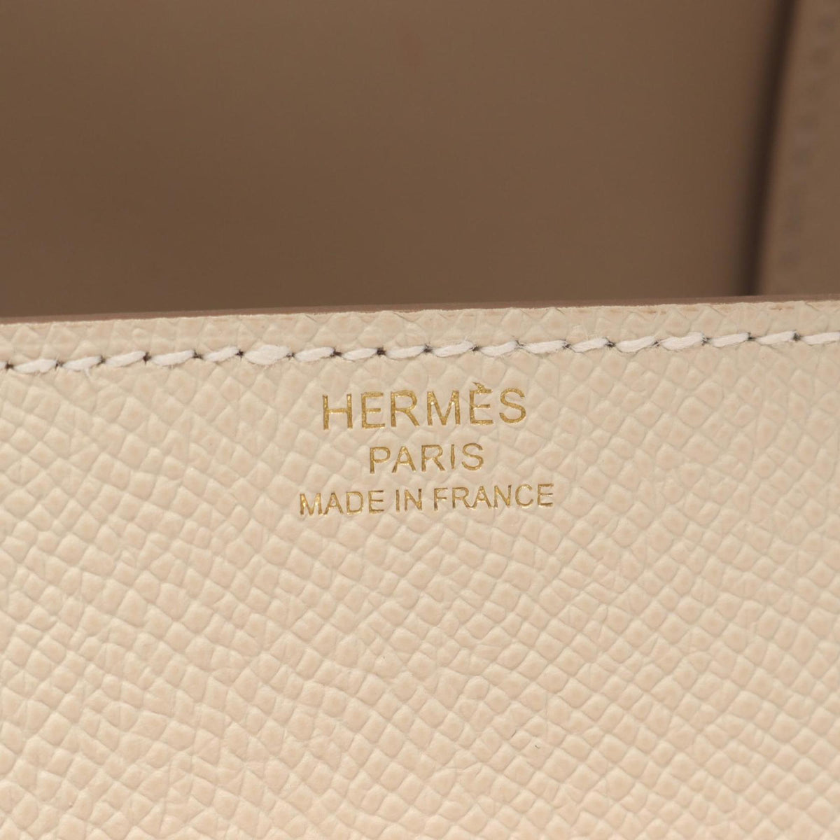 Hermes Ivory Epsom Leather Leather Handbag Shoulder Bag (Pre-Owned)