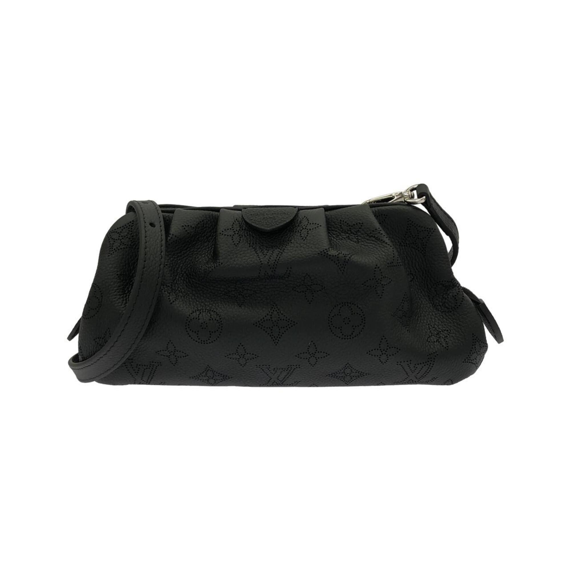 Louis Vuitton Black Leather Shoulder Bag (Pre-Owned)
