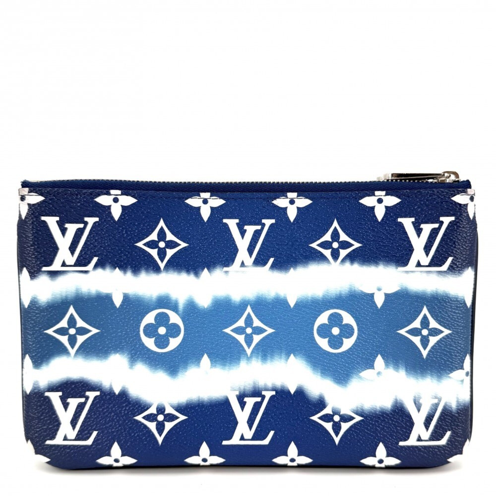 Louis Vuitton Blue Monogram Pochette Shoulder Bag (Pre-Owned)