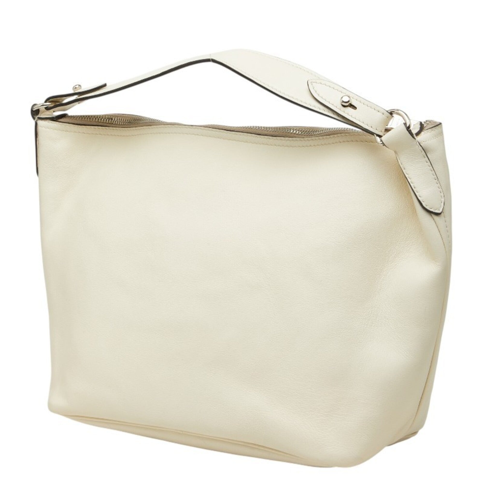 Prada White Leather Shoulder Bag (Pre-Owned)