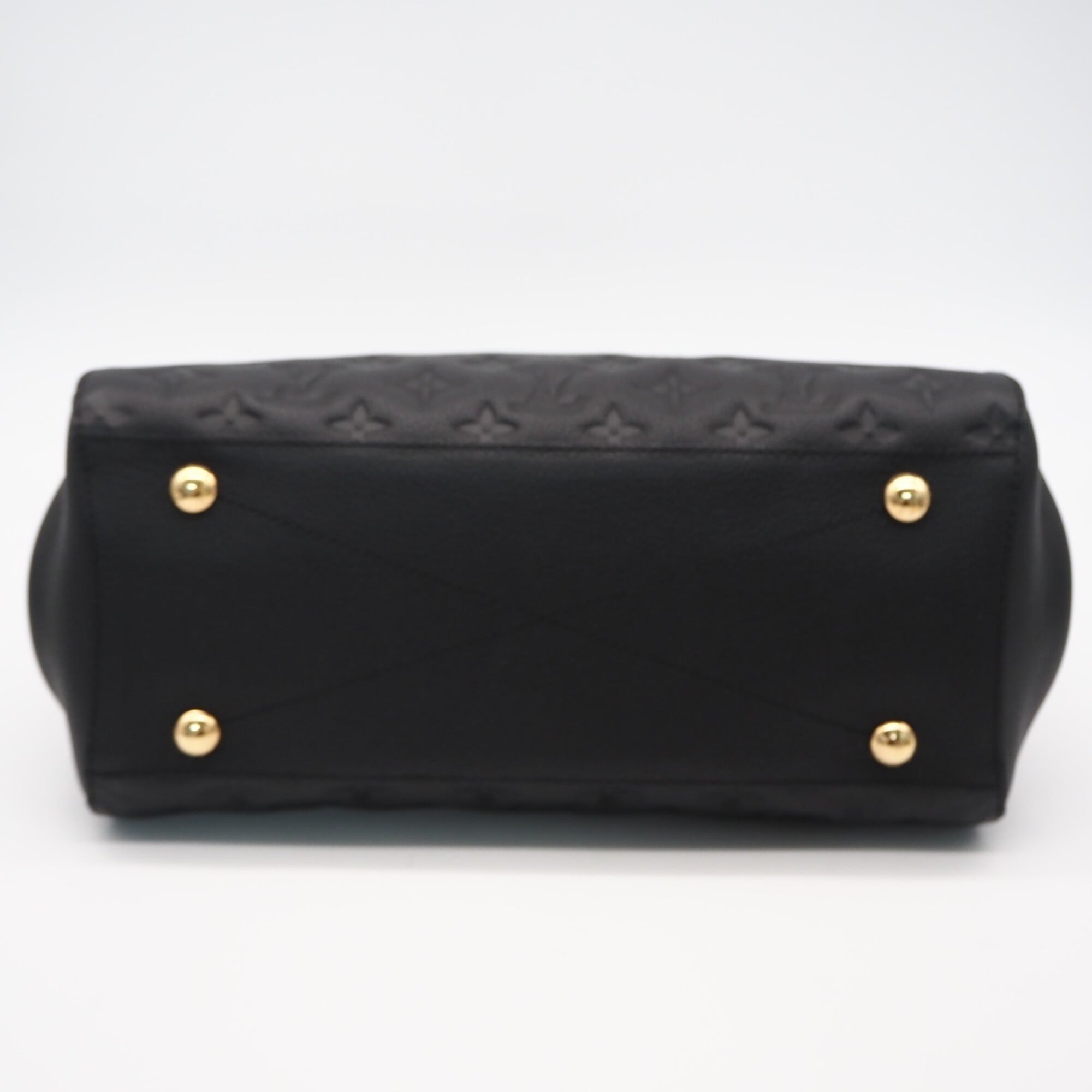 Louis Vuitton Black Leather Handbag Shoulder Bag (Pre-Owned)