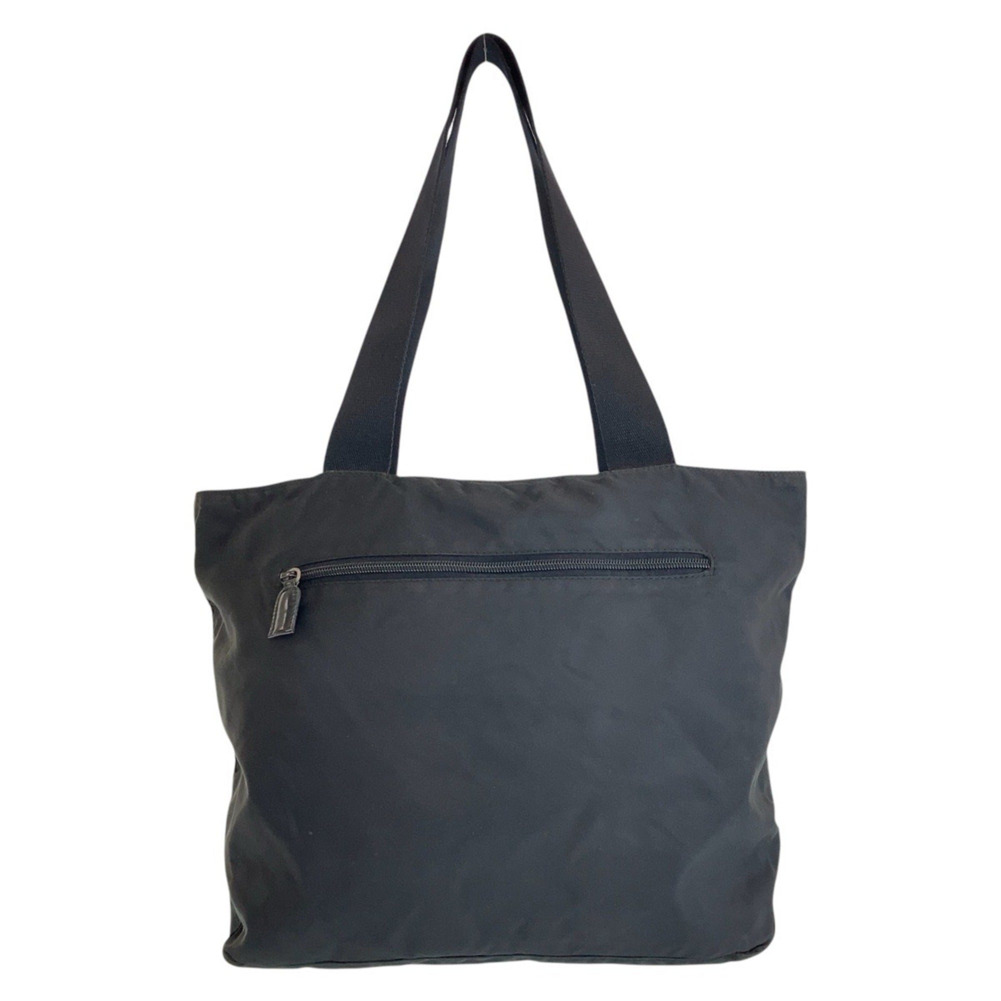 Prada Black Nylon Shoulder Bag Tote Bag (Pre-Owned)