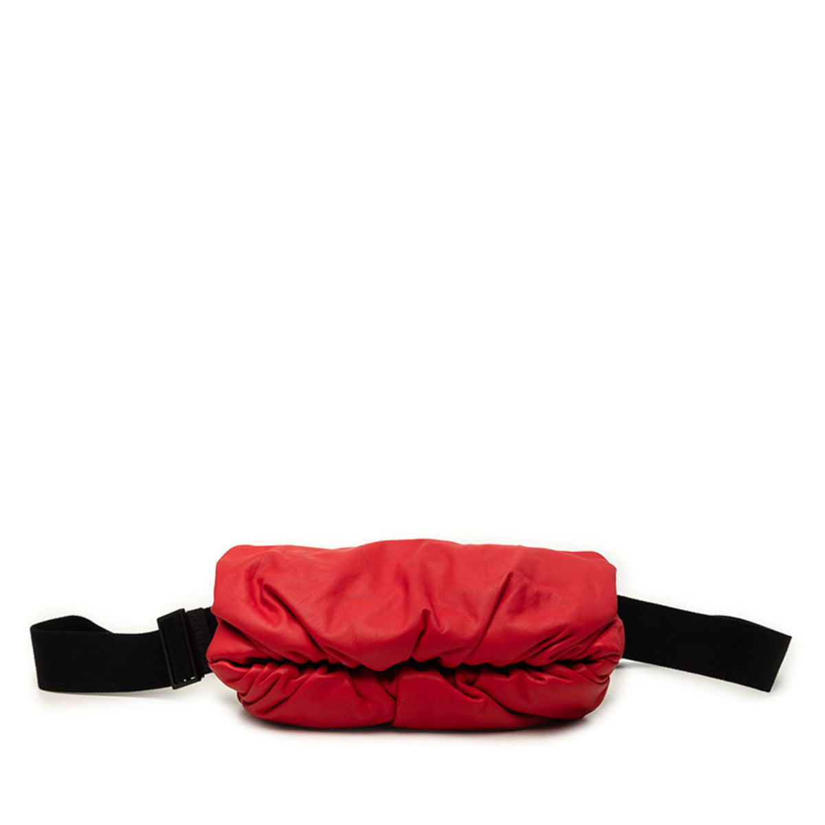 Bottega Veneta Red Color Leather Pouch Shoulder Bag Sling Bag (Pre-Owned)
