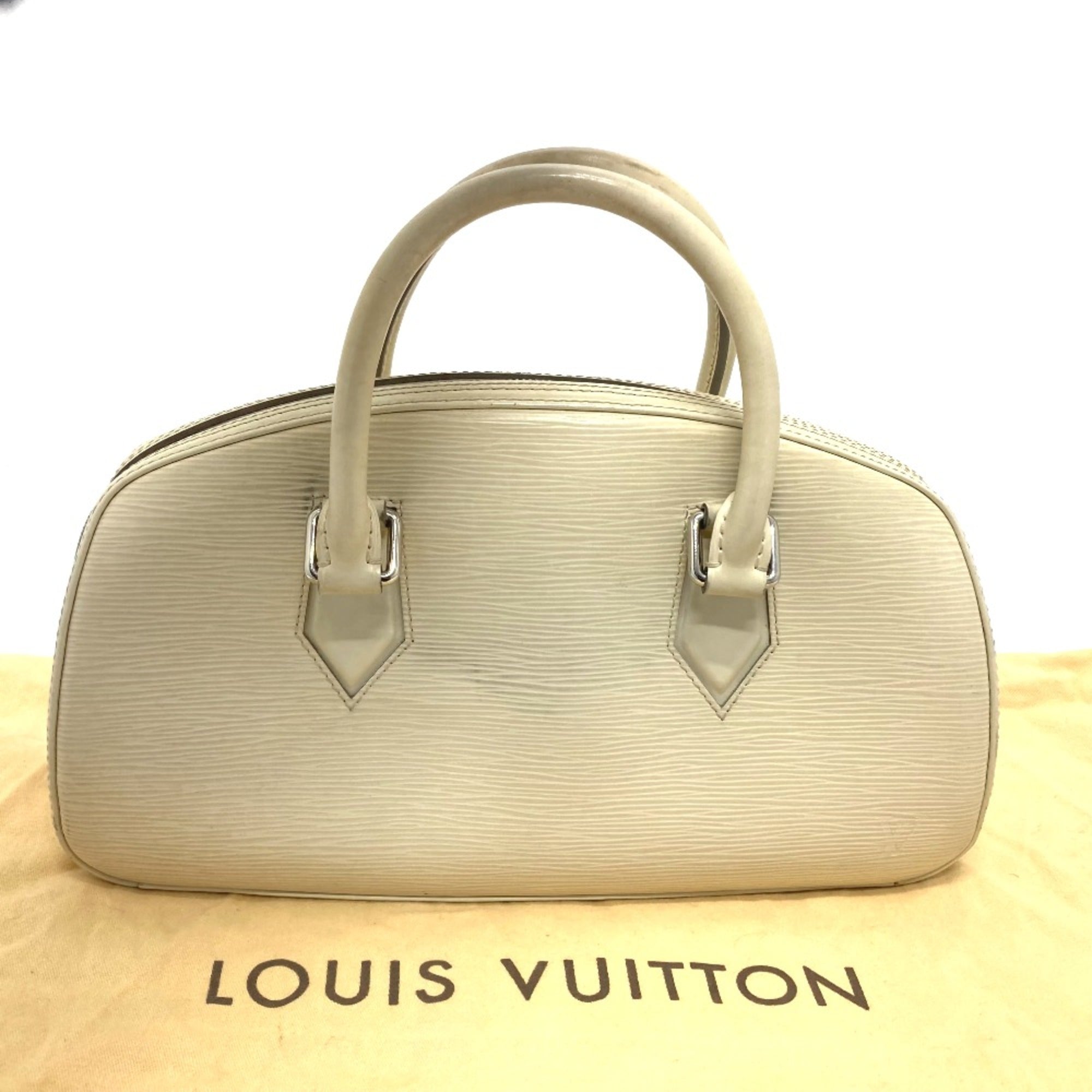 Louis Vuitton White Leather Handbag (Pre-Owned)