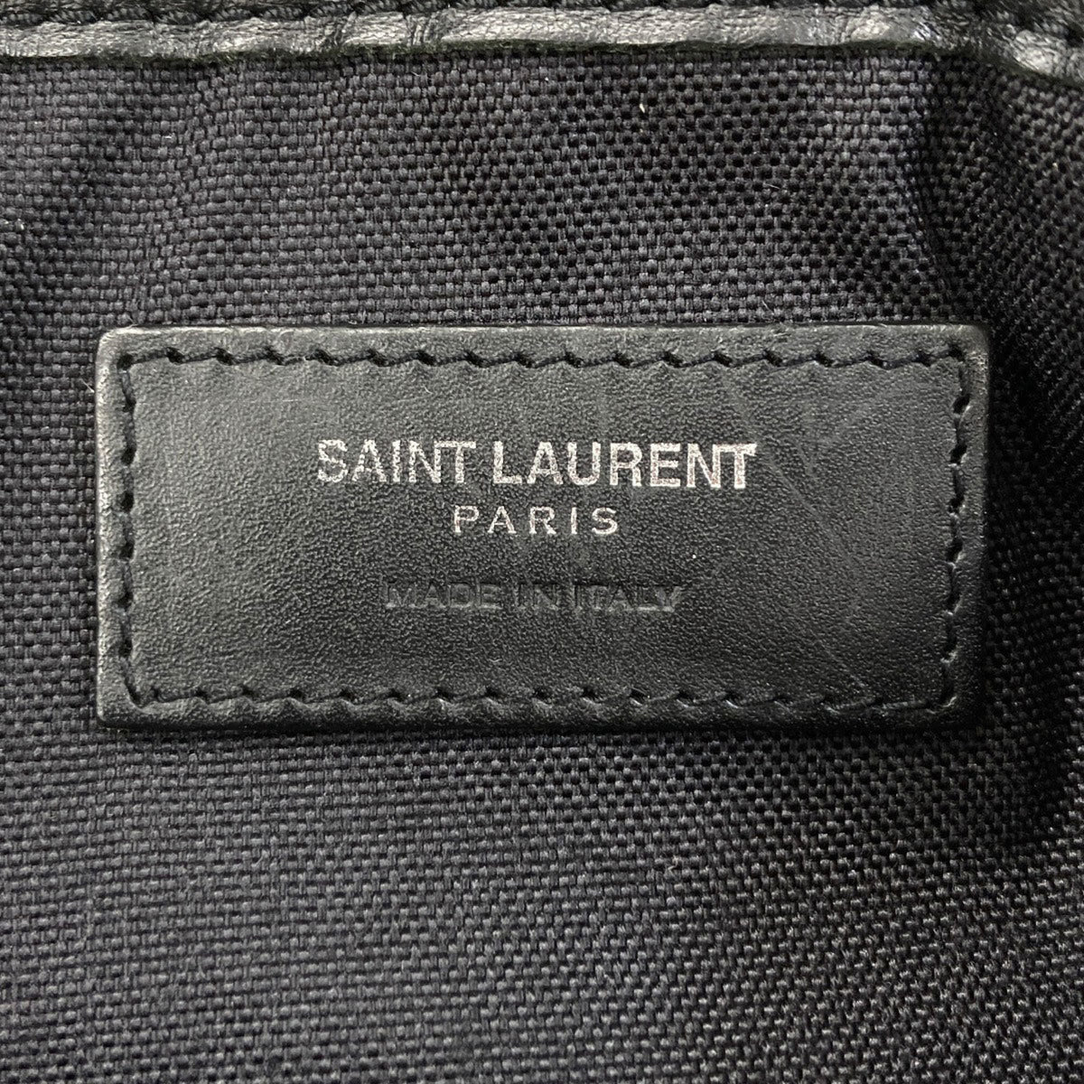 Saint Laurent Black Canvas Backpack (Pre-Owned)