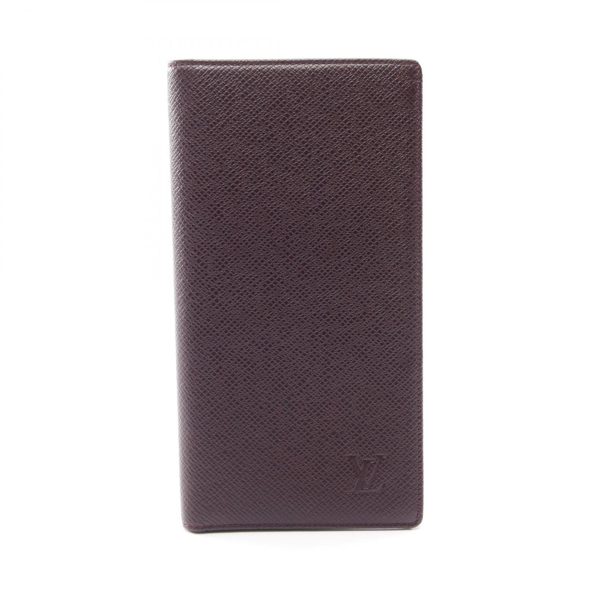 Louis Vuitton Bordeaux Leather Long Wallet (Bi-Fold) (Pre-Owned)