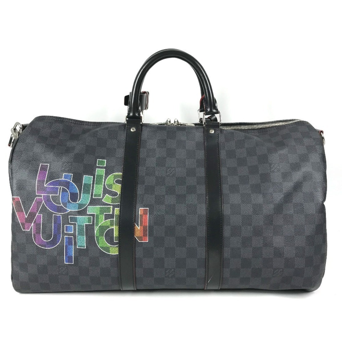 Louis Vuitton Black Damier Graphite Canvas Boston Bag (Pre-Owned)