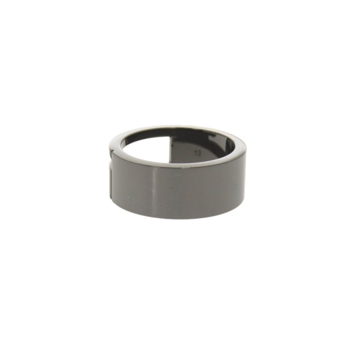 Gucci Gunmetal Silver 925 Band Ring (Pre-Owned)