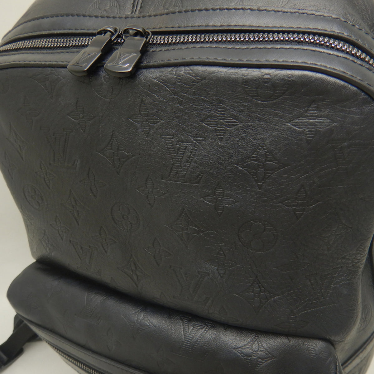 Louis Vuitton Monogram Shadow Noir Leather Backpack (Pre-Owned)