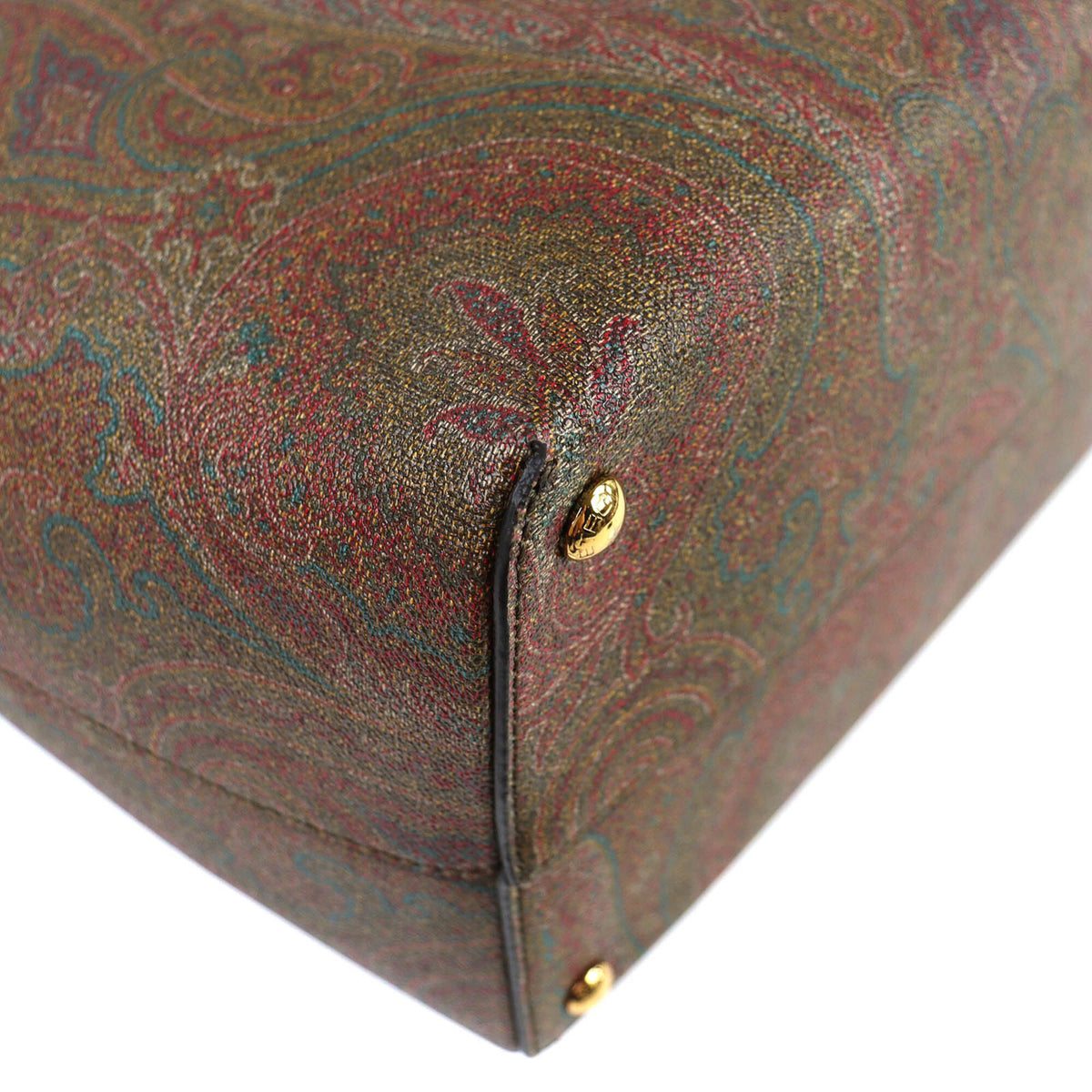 Etro Brown Pvc Leather Pouch Tote Bag (Pre-Owned)