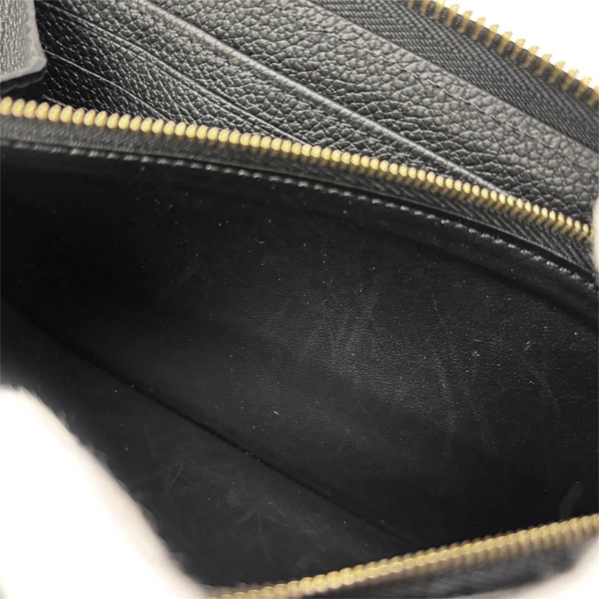 Louis Vuitton Beige Black Monogram Empreinte Long Wallet (Bi-Fold) (Pre-Owned)