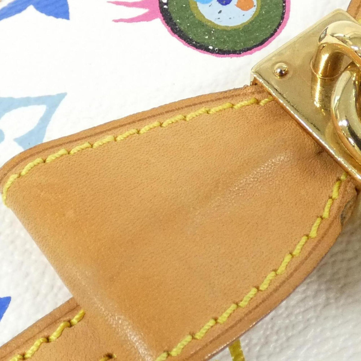 Louis Vuitton White Coated Canvas Pochette Shoulder Bag (Pre-Owned)
