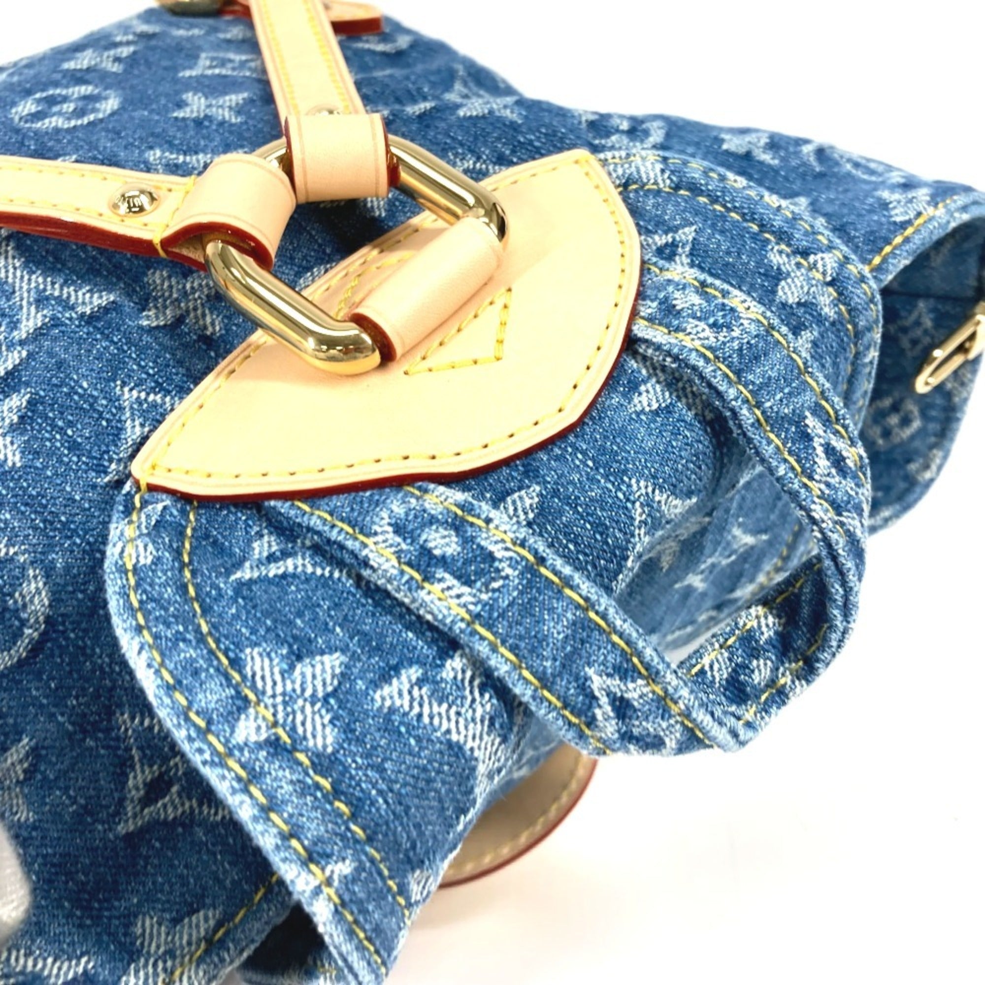 Louis Vuitton Blue Monogram Denim Backpack (Pre-Owned)