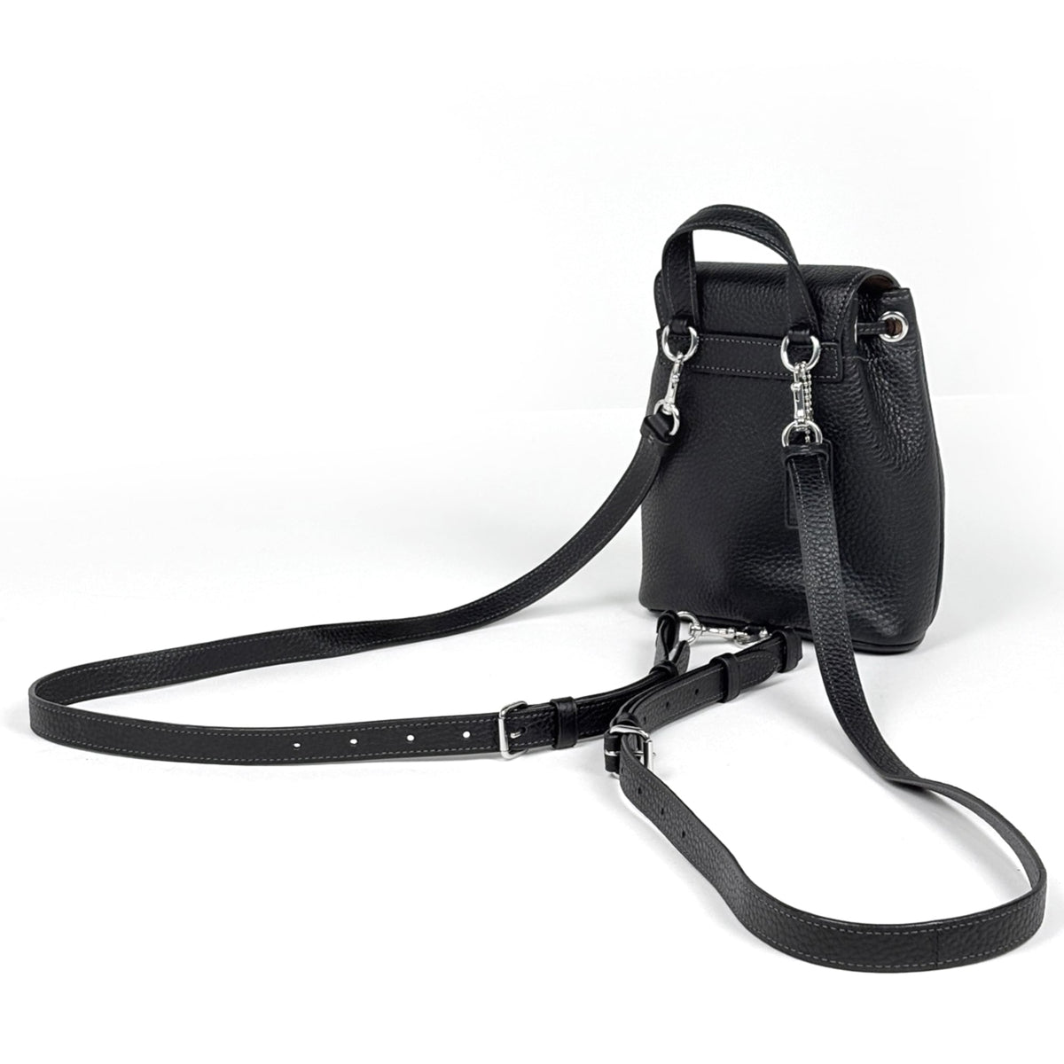 Coach Black Leather Backpack (Pre-Owned)