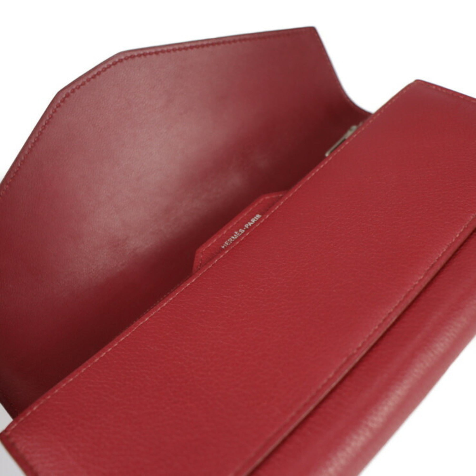 Hermes Red Color Rouge Grenat Wallet (Bi-Fold) (Pre-Owned)
