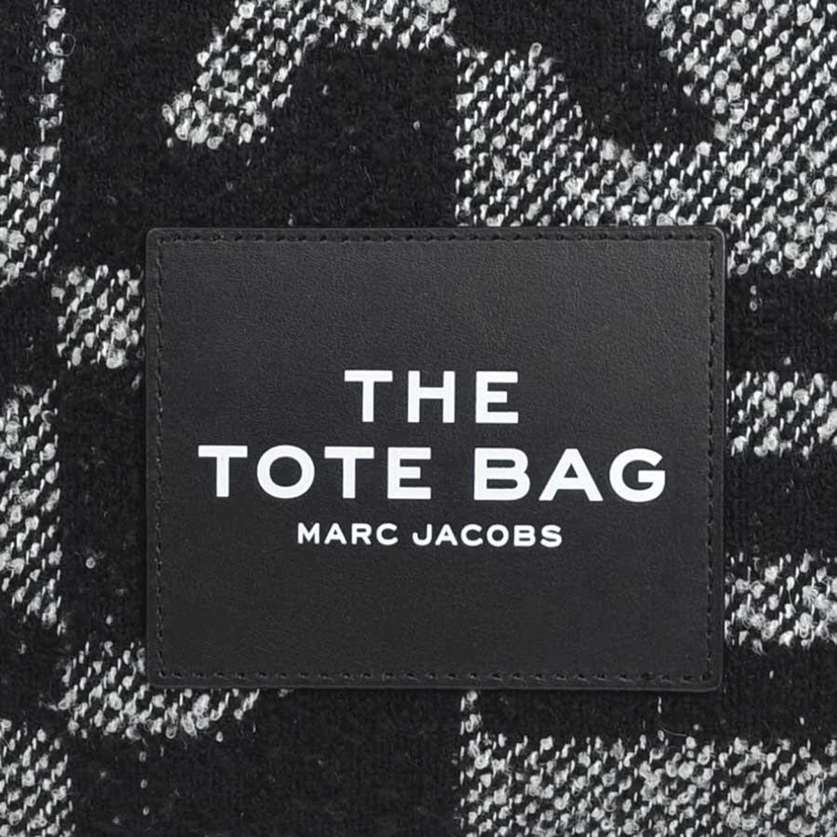 Marc Jacobs Black Polyester Leather Handbag Shoulder Bag Tote Bag (Pre-Owned)