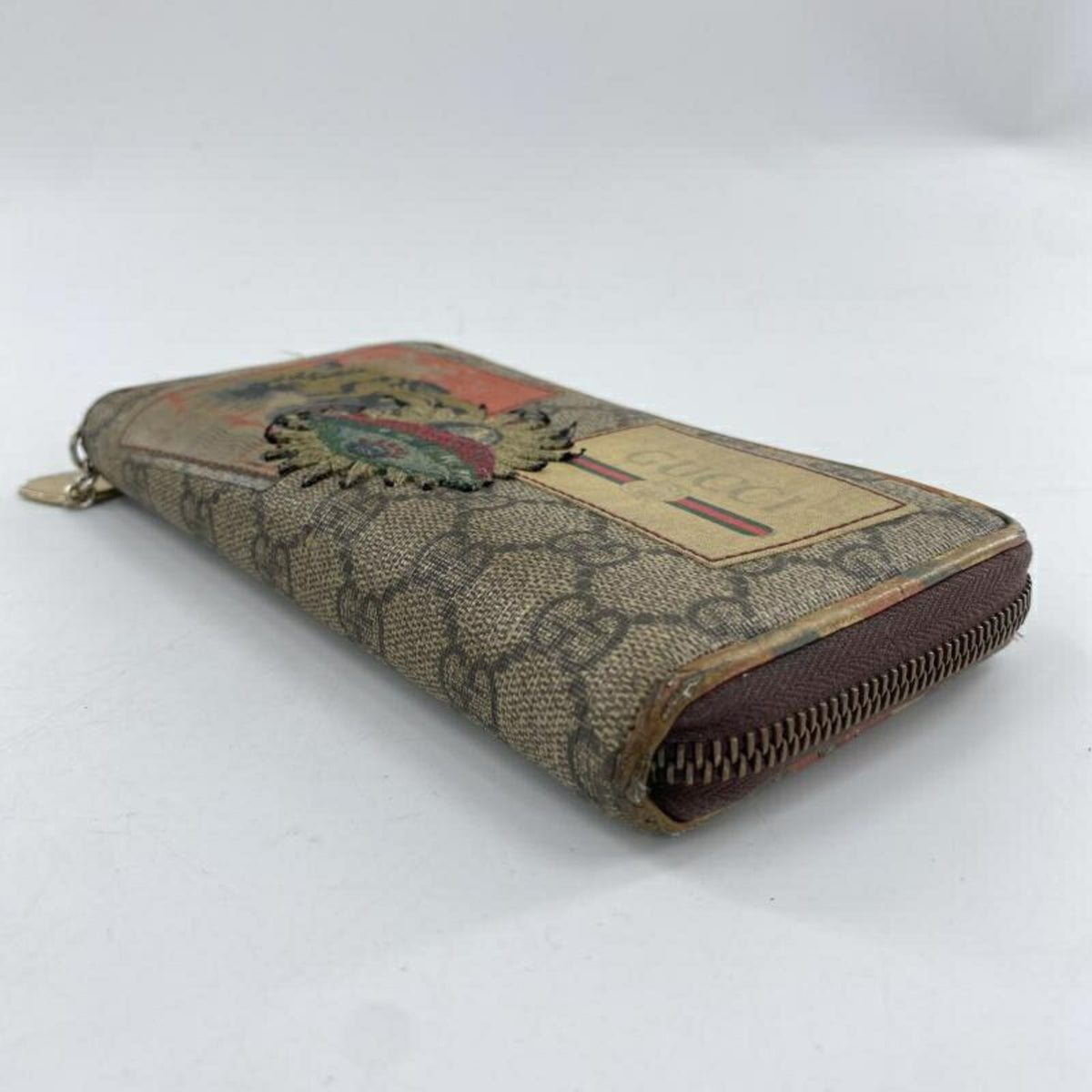 Gucci Brown Gg Supreme Long Wallet (Bi-Fold) (Pre-Owned)