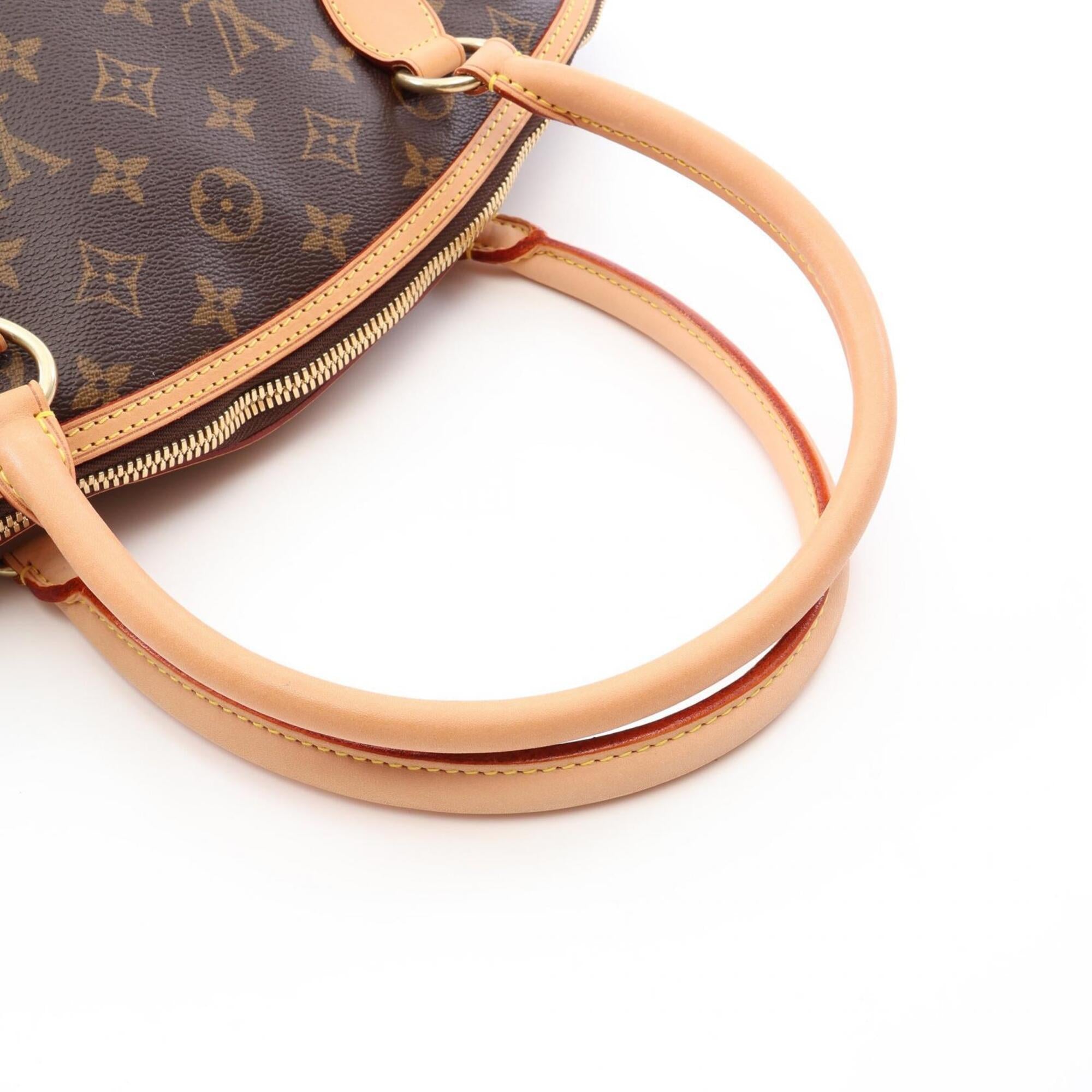 Louis Vuitton Brown Coated Canvas Pvc Monogram Leather Handbag Tote Bag (Pre-Owned)