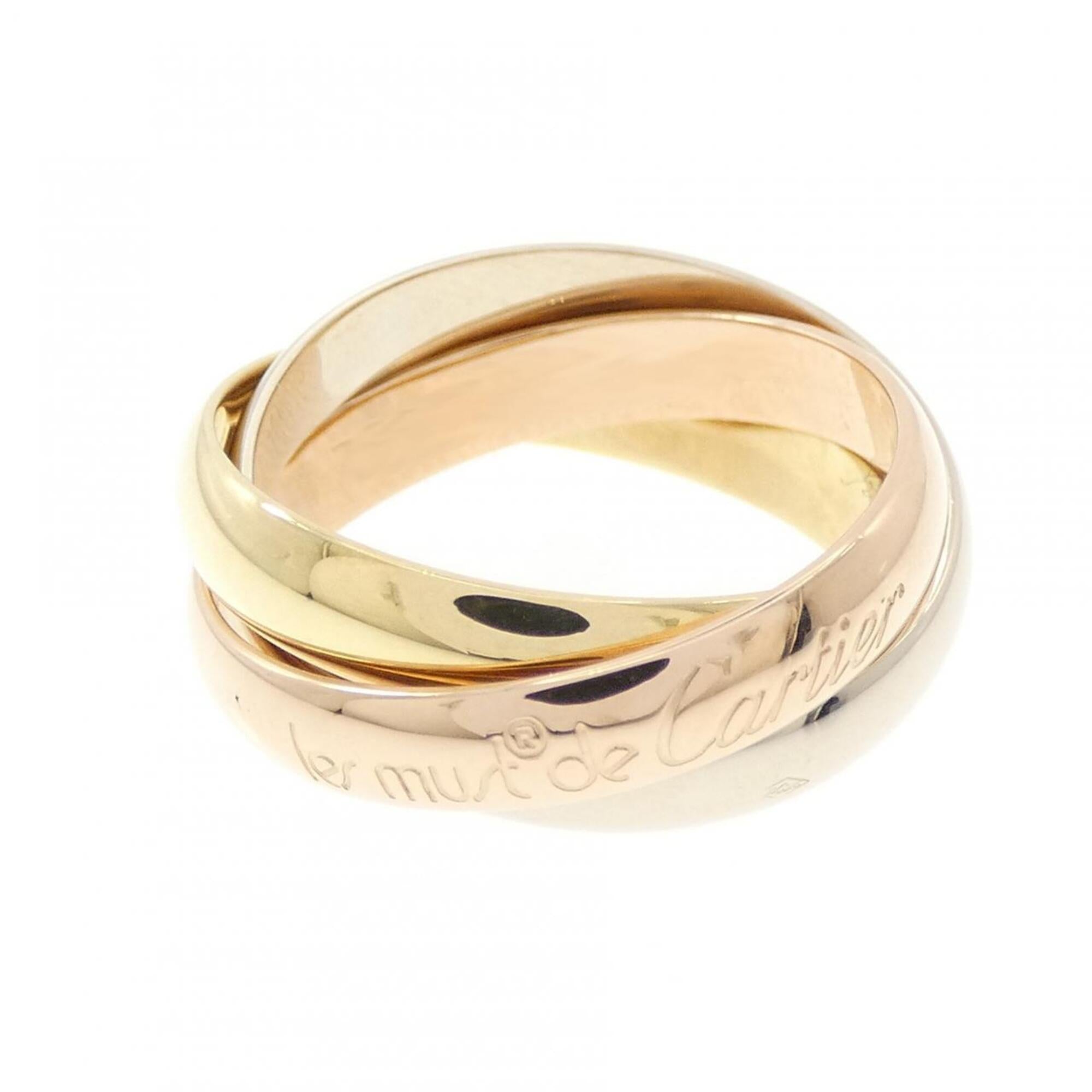 Cartier Pink Gold White Gold Yellow Gold Yellow Gold (18K) Pink Gold (18K) White Gold (18K) Band Ring (Pre-Owned)