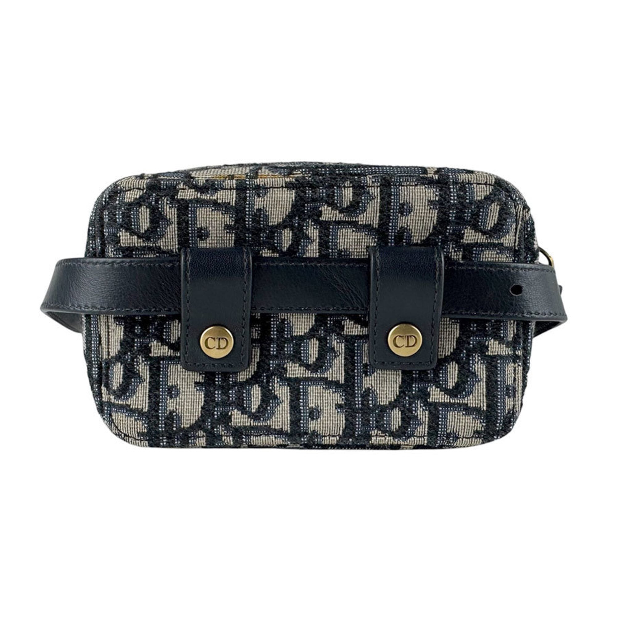 Christian Dior Navy Canvas Leather Fanny Pack (Pre-Owned)