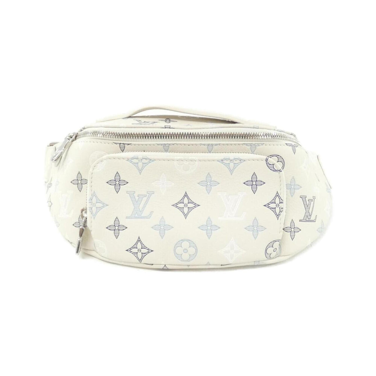 Louis Vuitton White Leather Handbag Sling Bag (Pre-Owned)