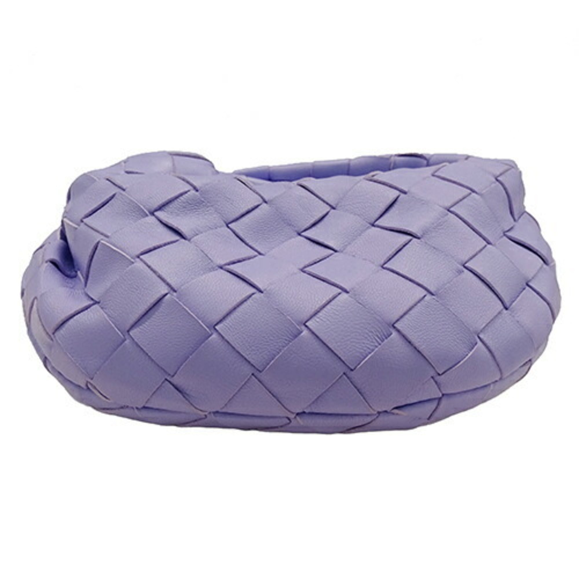 Bottega Veneta Purple Leather Handbag (Pre-Owned)