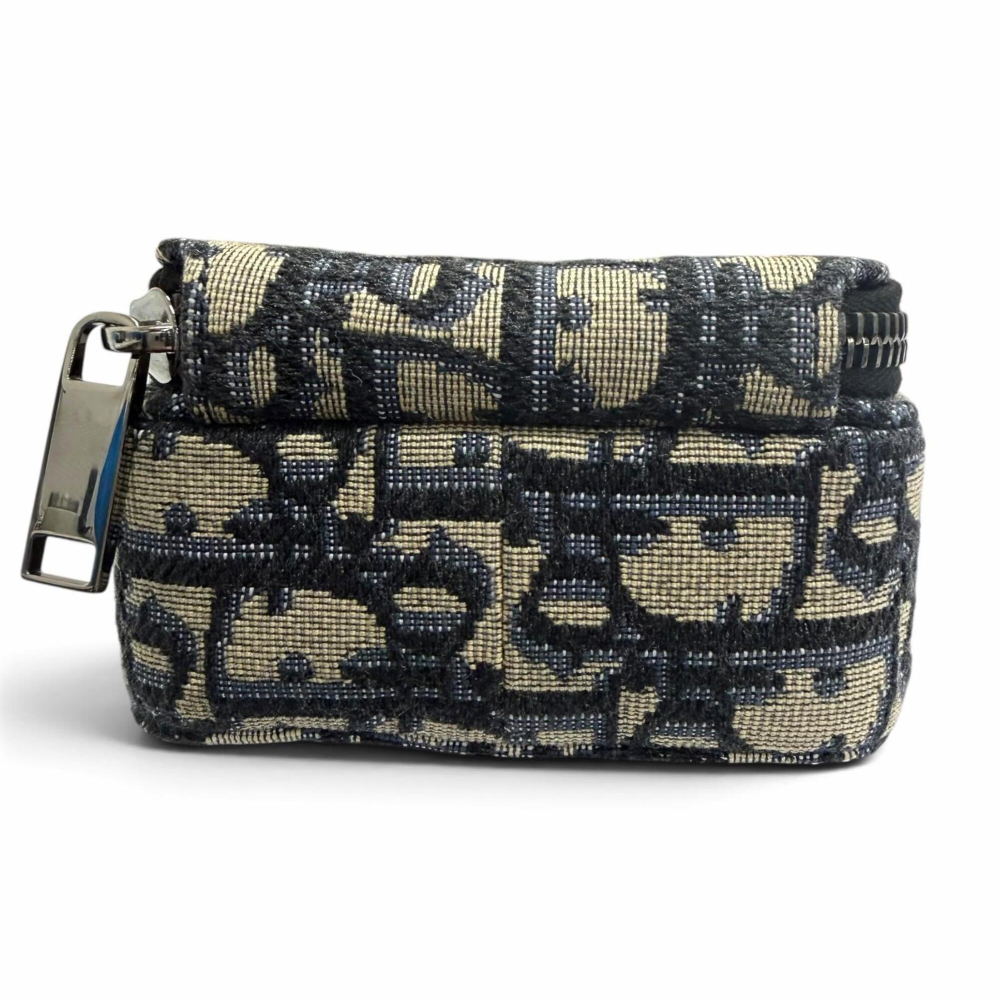 Dior Homme Beige Canvas Leather Pouch Shoulder Bag (Pre-Owned)
