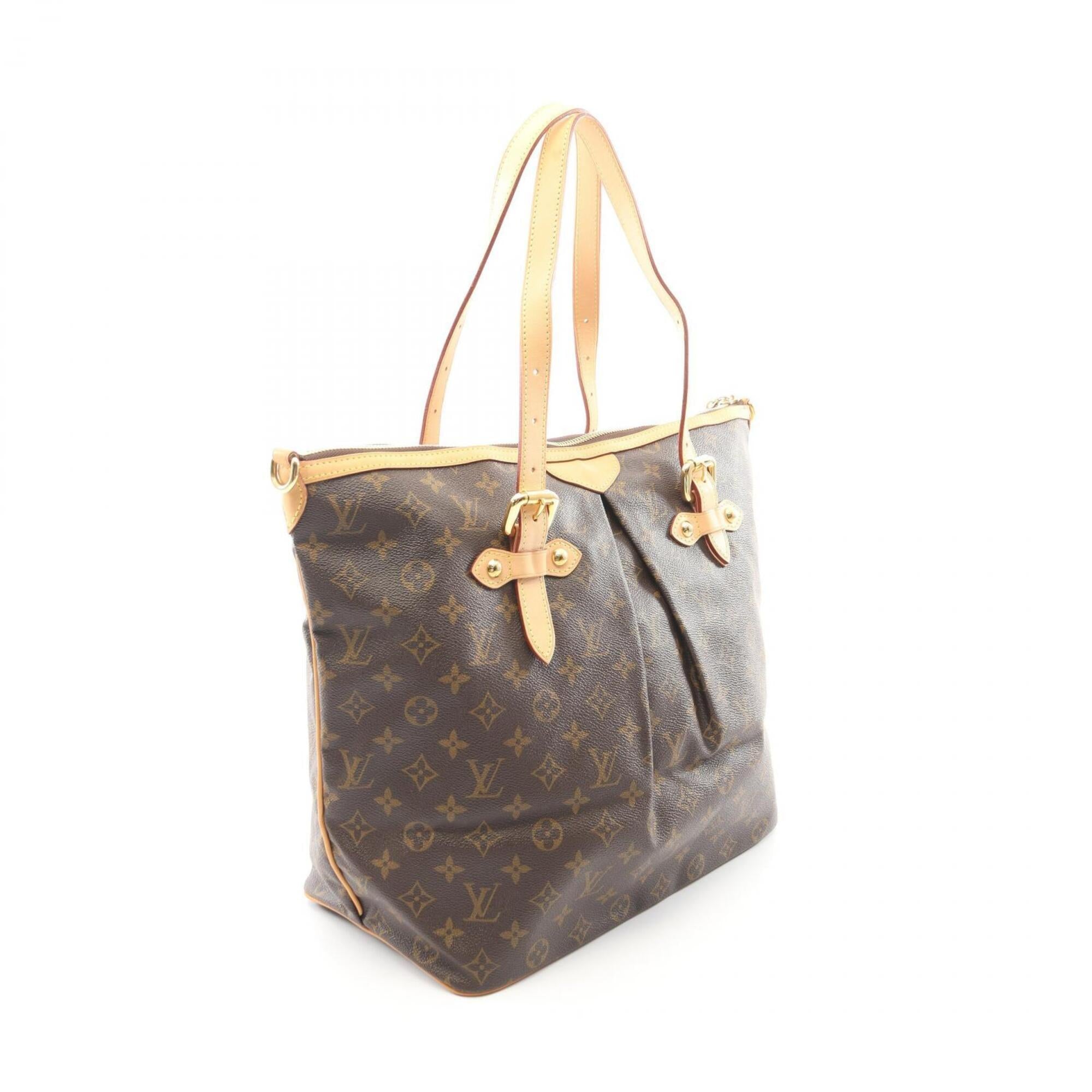 Louis Vuitton Monogram Brown Coated Canvas Leather Handbag Shoulder Bag (Pre-Owned)