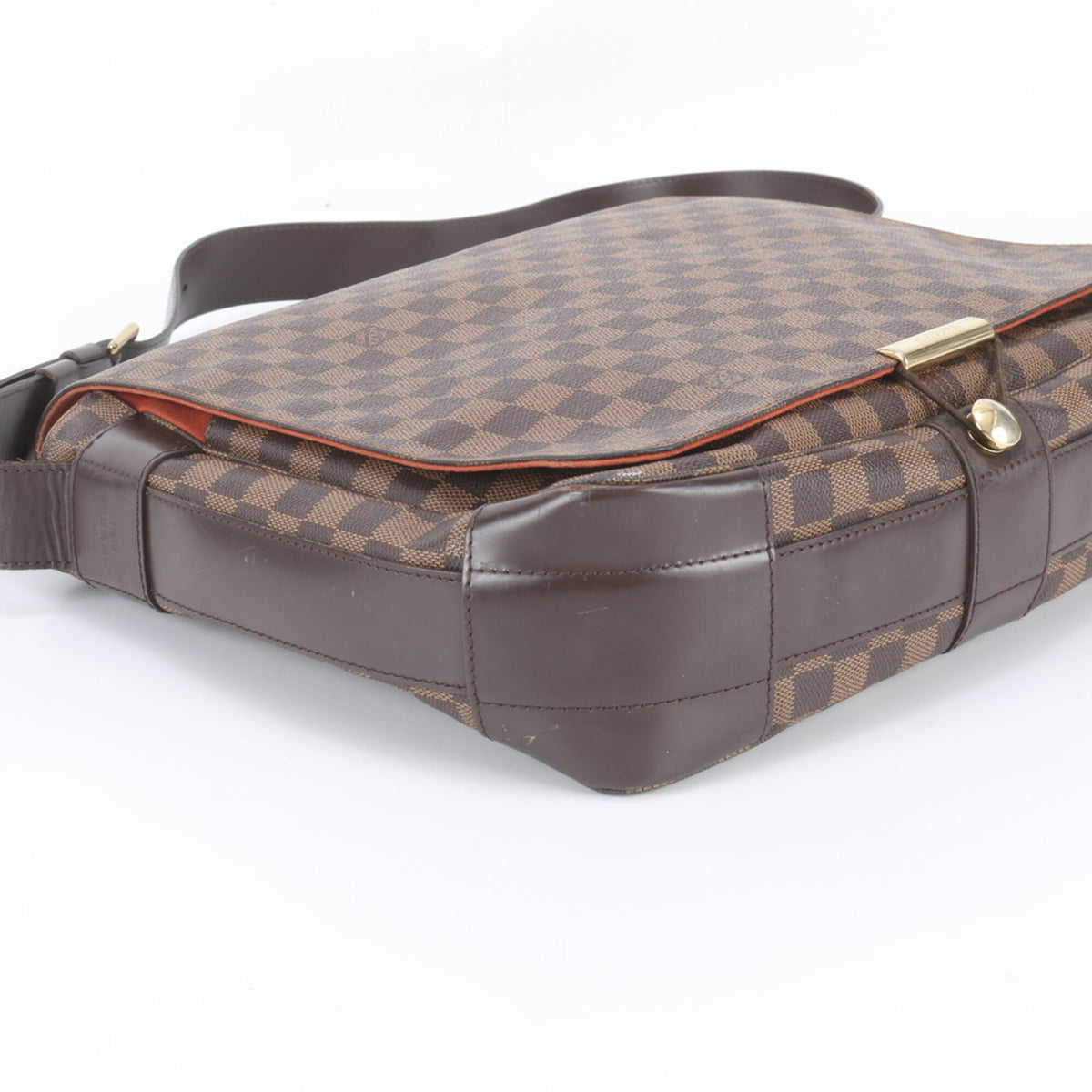Louis Vuitton Ebene Leather Coated Canvas Messenger Bag Shoulder Bag (Pre-Owned)