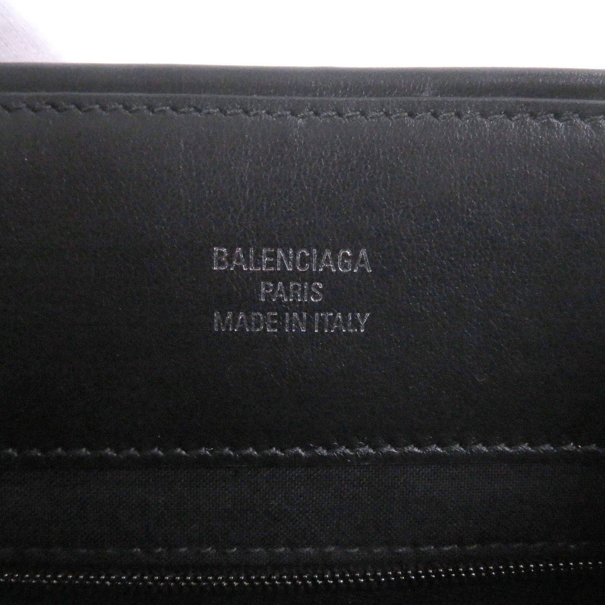 Balenciaga Black Light Beige Canvas Leather Handbag Tote Bag (Pre-Owned)