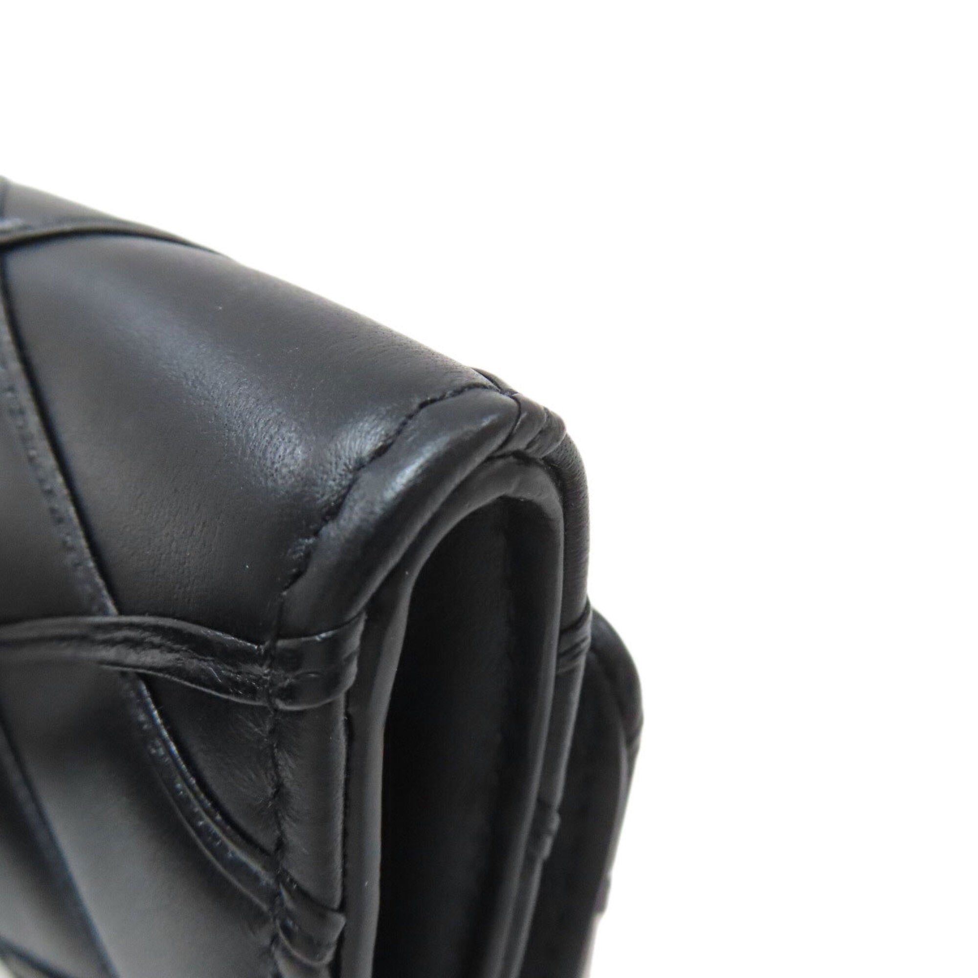 Louis Vuitton Malletage Noir Leather Wallet (Bi-Fold) (Pre-Owned)