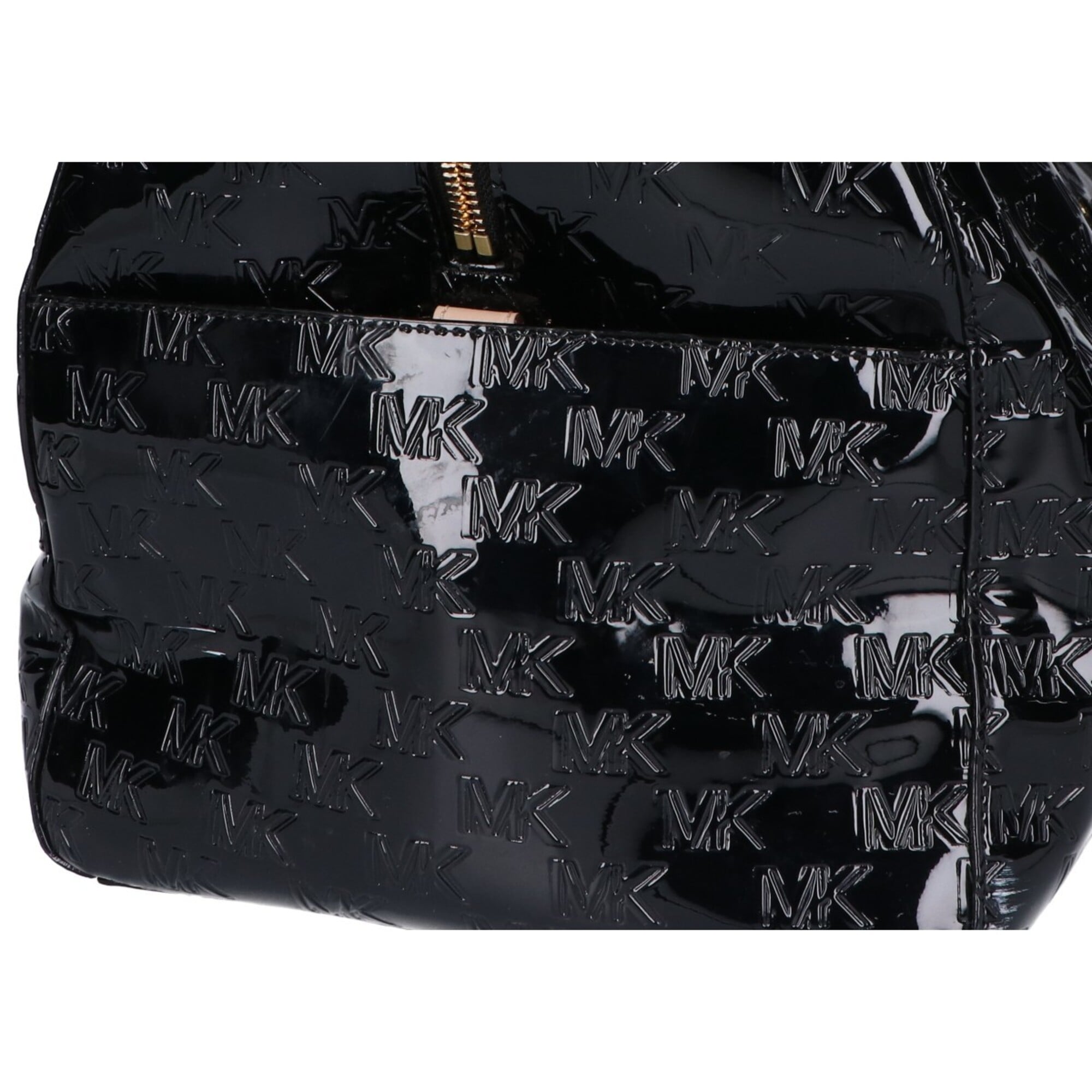 Michael Kors Black Patent Leather Boston Bag (Pre-Owned)
