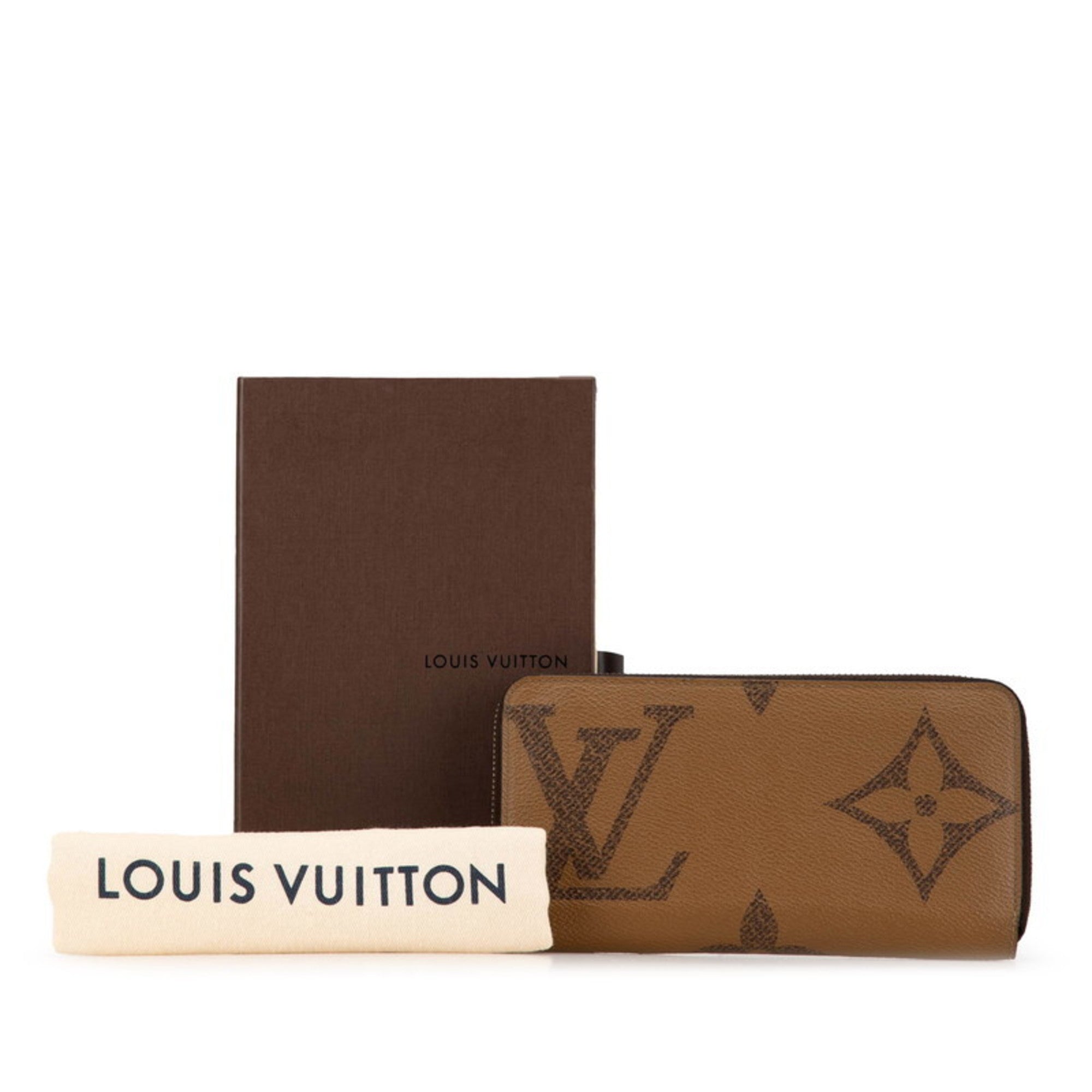 Louis Vuitton Brown Pvc Leather Long Wallet (Bi-Fold) (Pre-Owned)