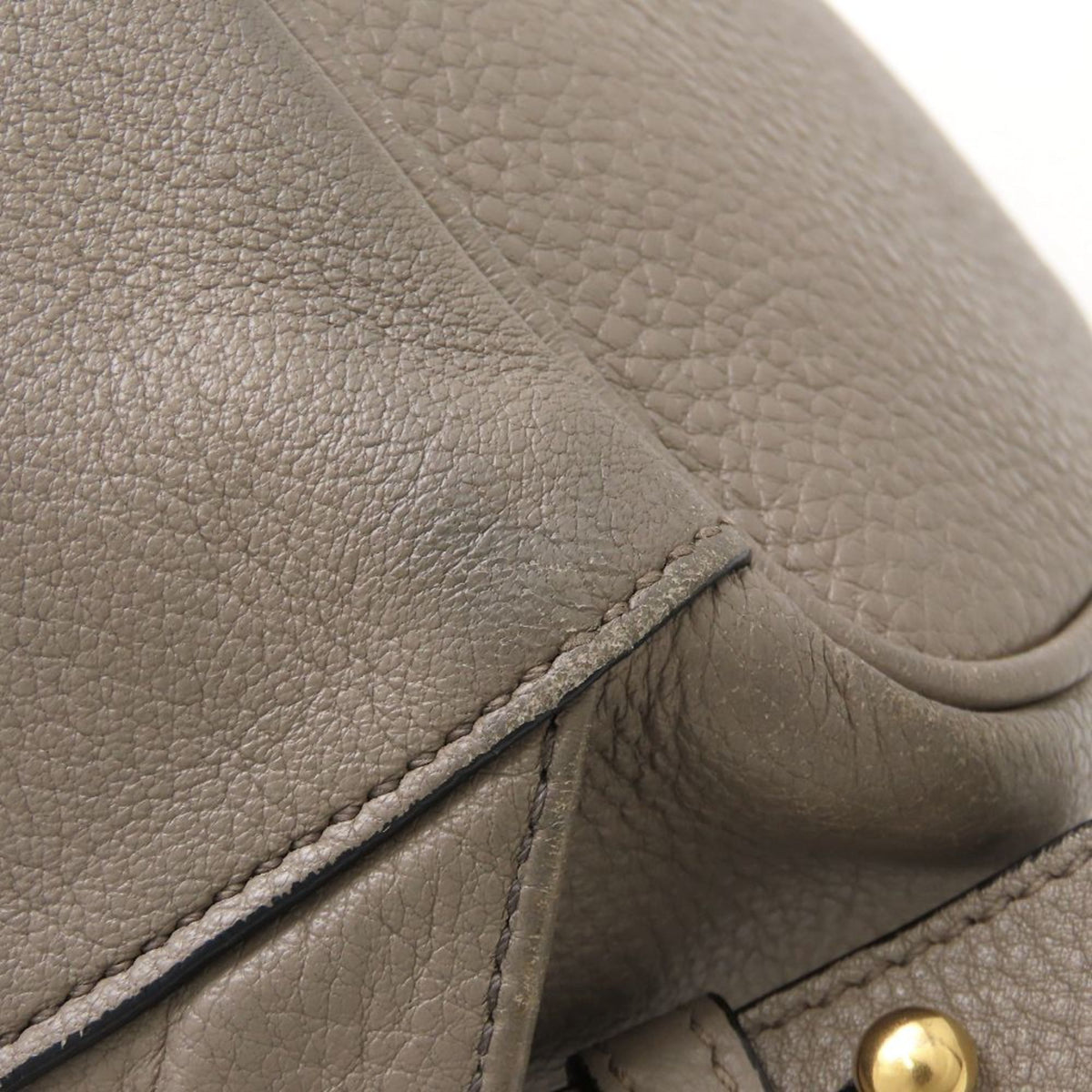 Prada Gray Grayish Leather Backpack (Pre-Owned)