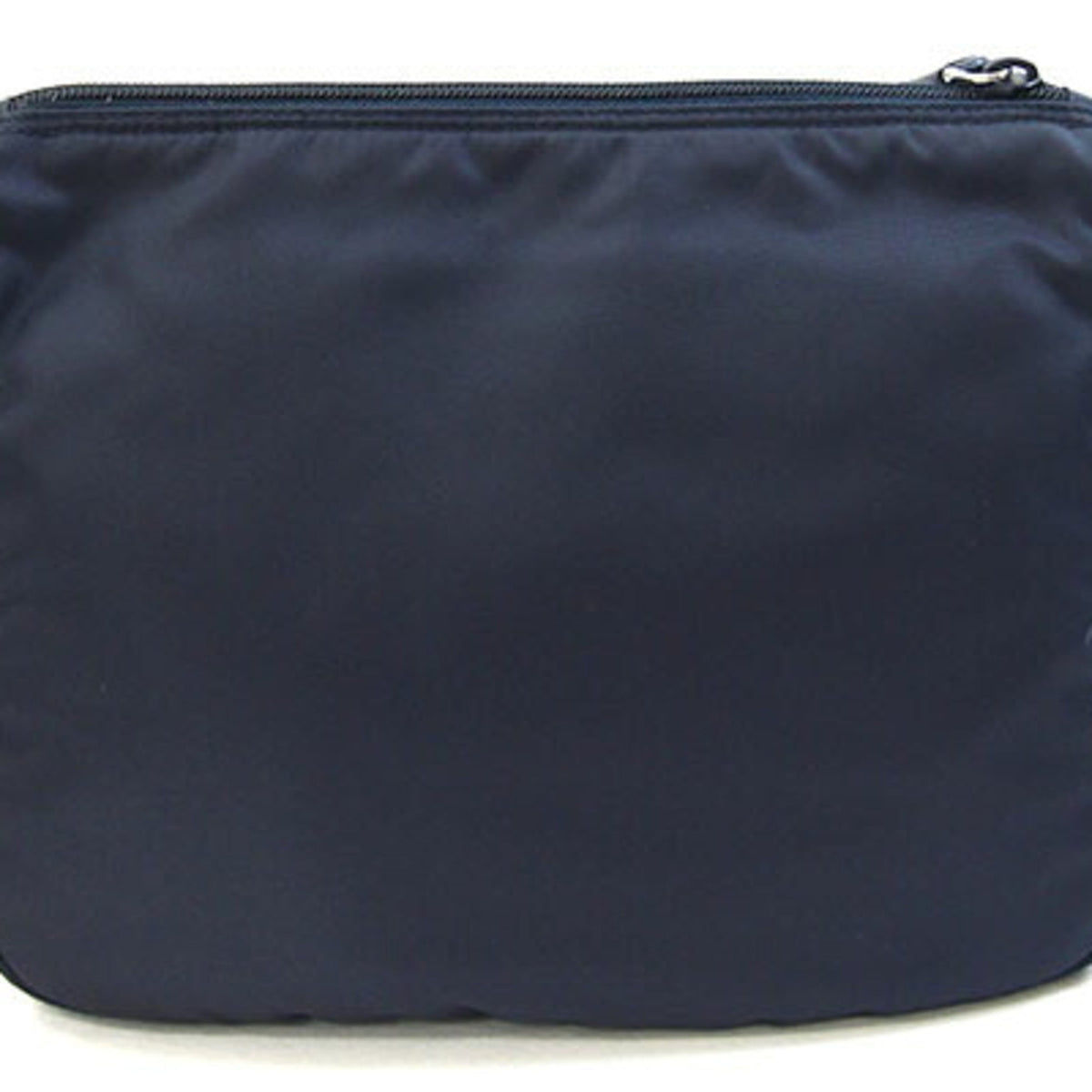 Prada Bleu Navy Nylon Leather Shoulder Bag (Pre-Owned)