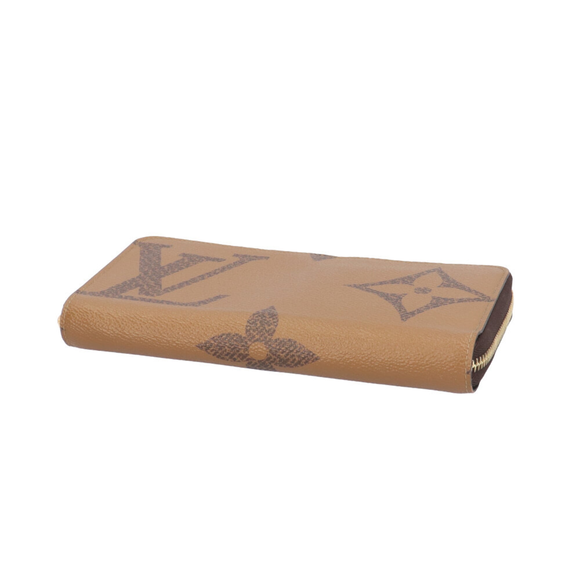Louis Vuitton Monogram Brown Monogram Reverse Canvas Long Wallet (Bi-Fold) (Pre-Owned)