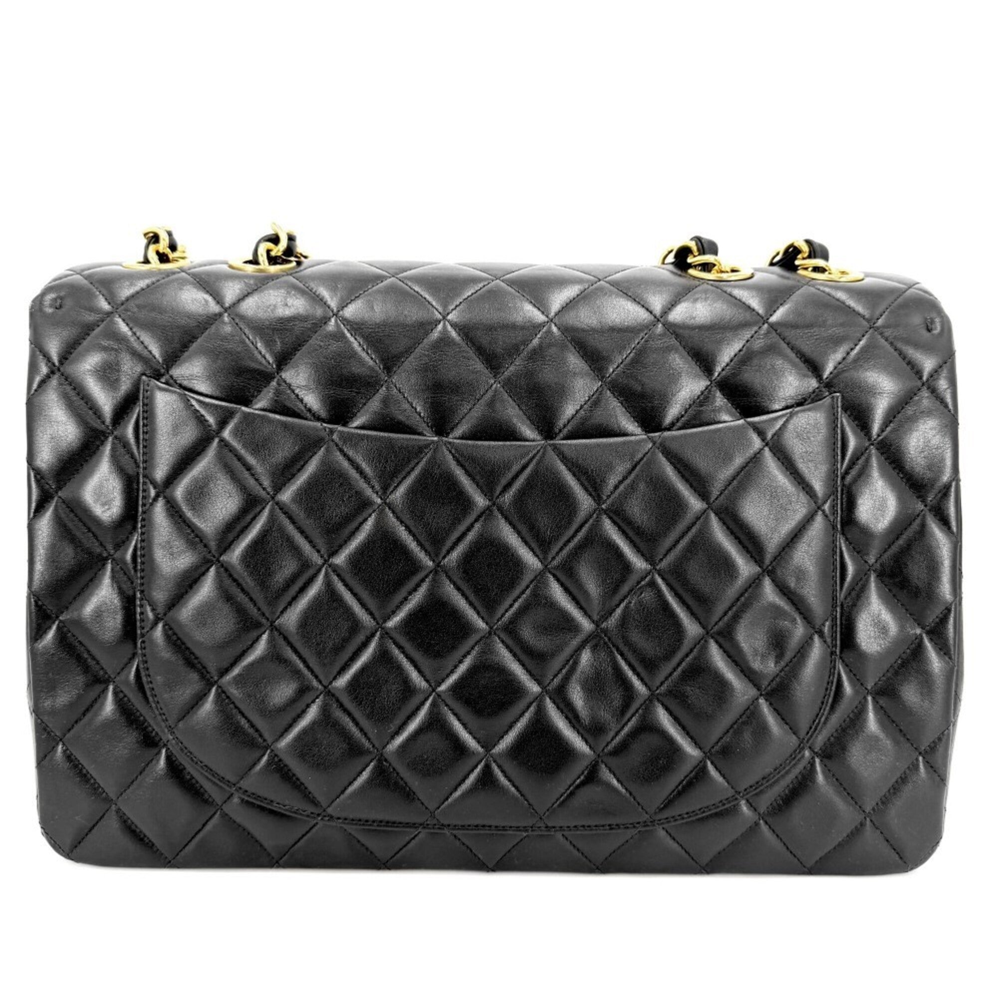 Chanel Black Leather Shoulder Bag (Pre-Owned)