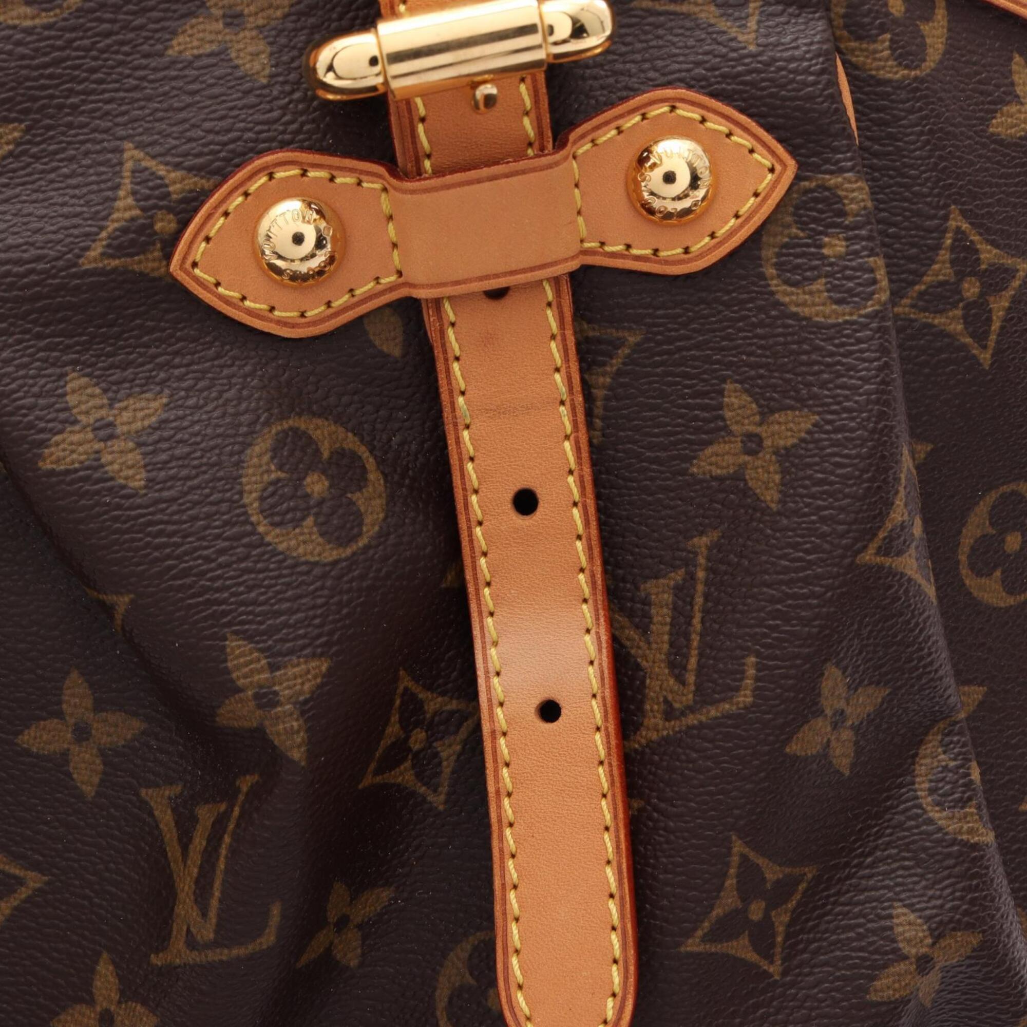 Louis Vuitton Brown Coated Canvas Leather Handbag (Pre-Owned)