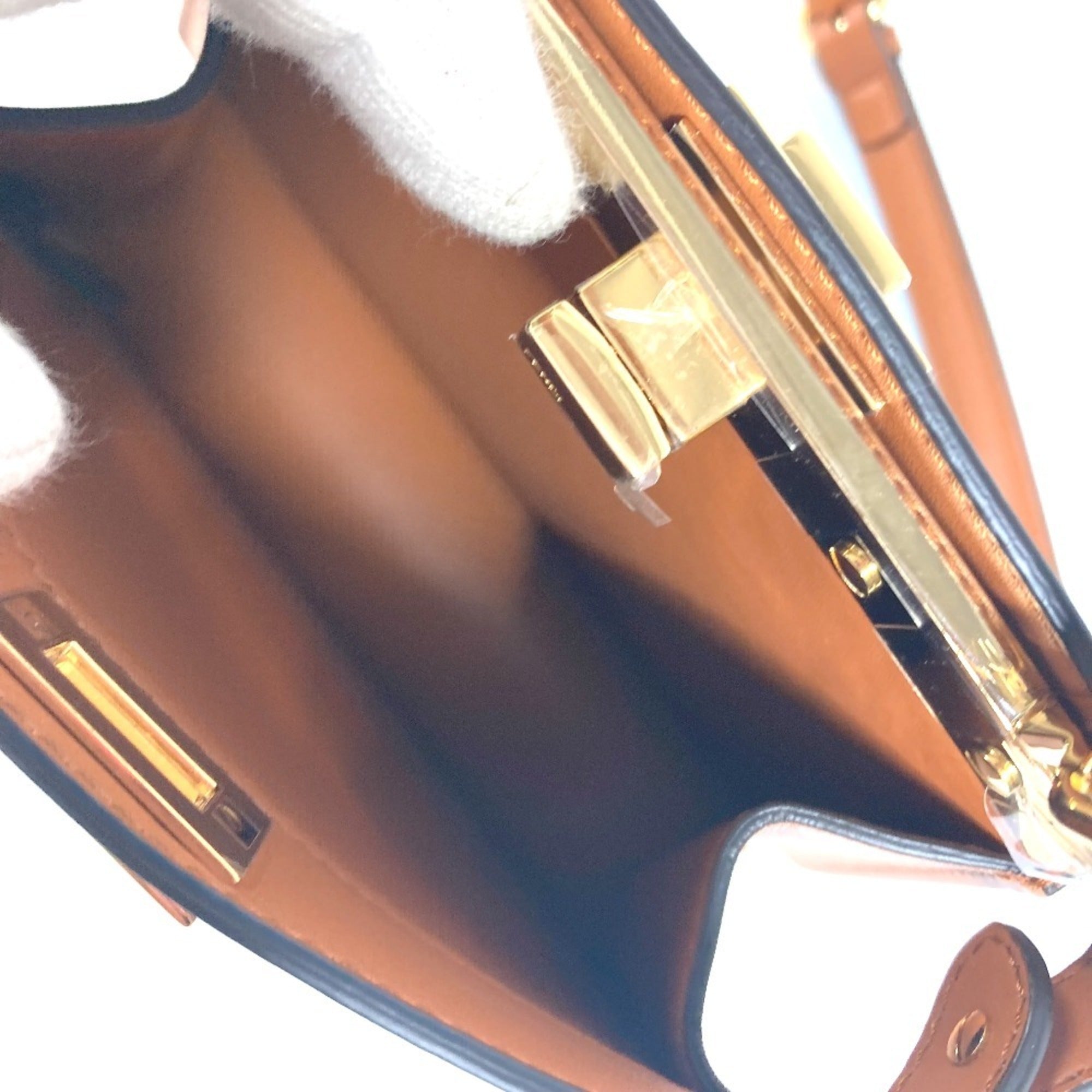 Fendi Peekaboo Brown Leather Handbag Shoulder Bag