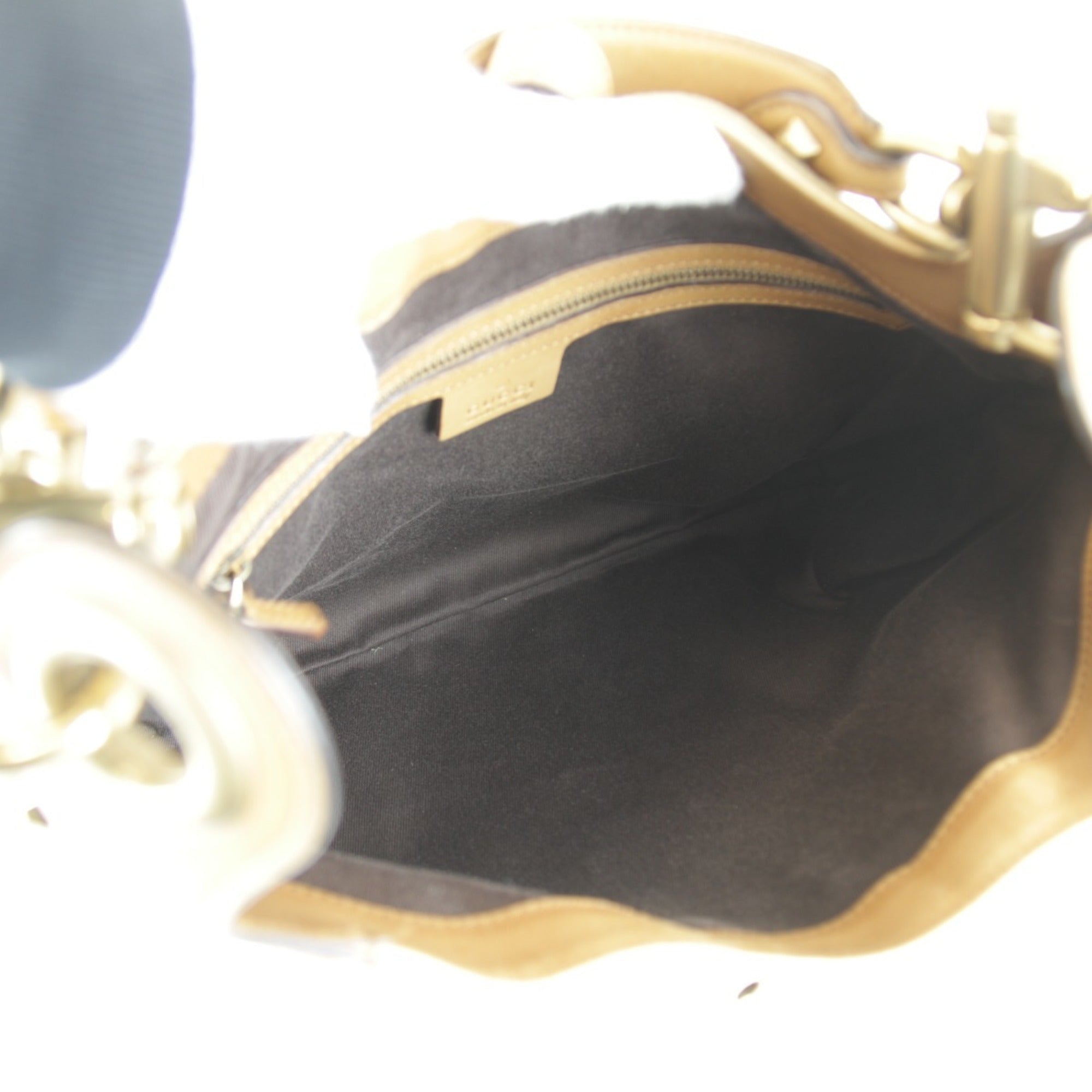 Gucci New Jackie Beige Suede Leather Handbag (Pre-Owned)