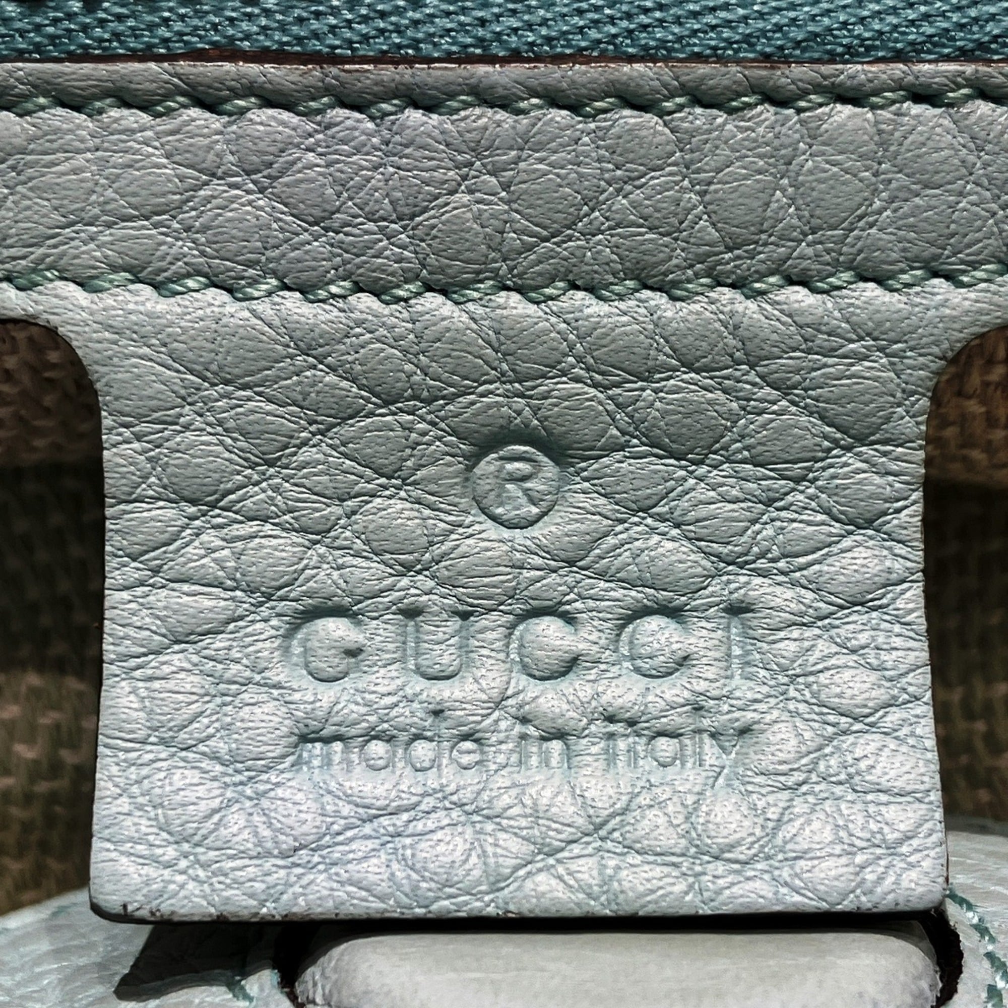 Gucci Bamboo Straw Leather Shoulder Bag (Pre-Owned)