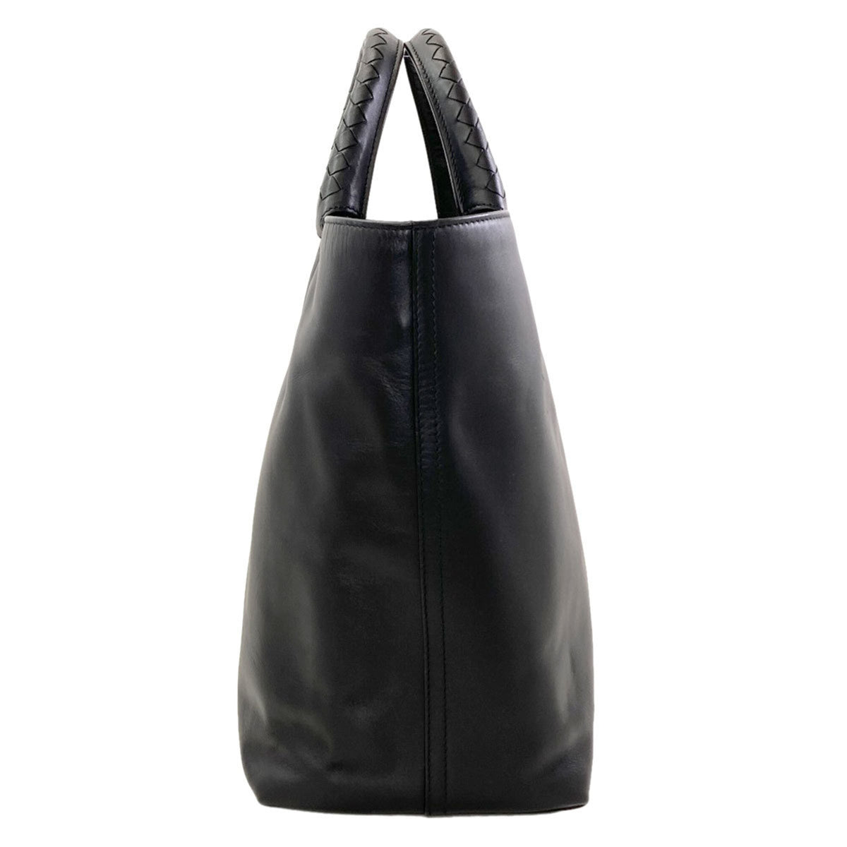 Bottega Veneta Black Leather Handbag (Pre-Owned)