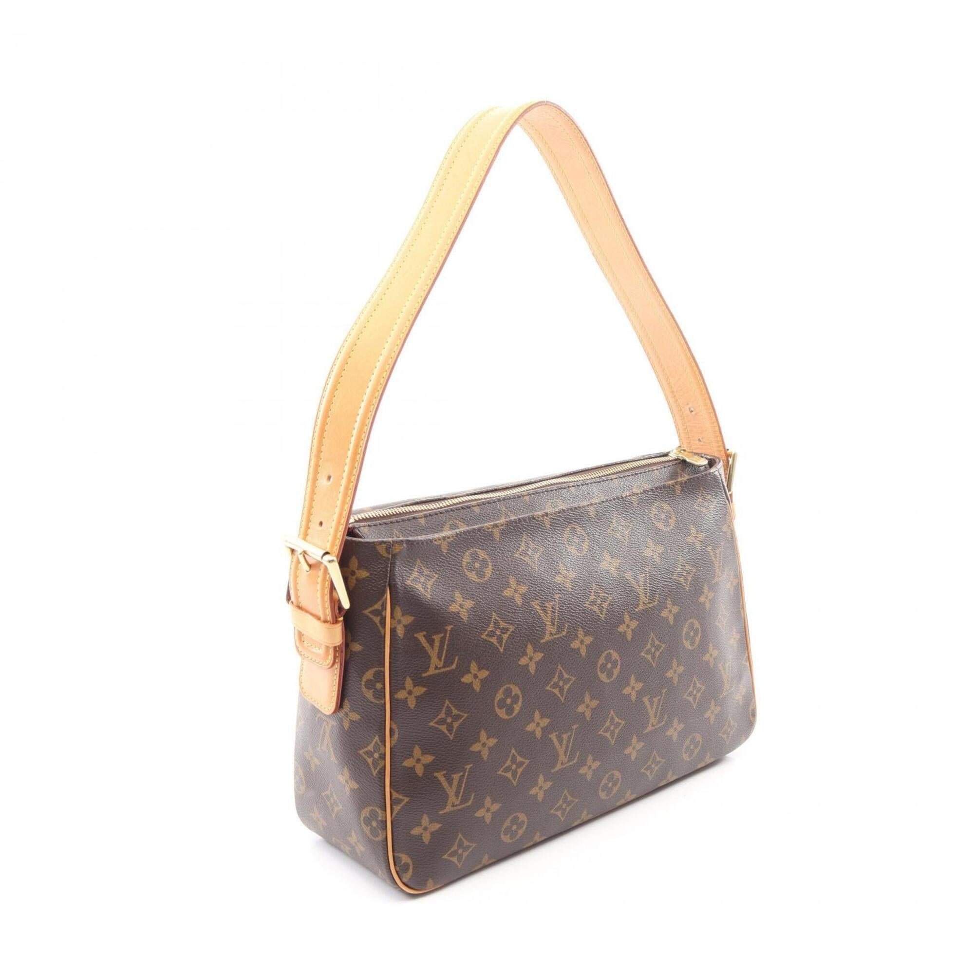 Louis Vuitton Brown Coated Canvas Monogram Pvc Leather Handbag Shoulder Bag (Pre-Owned)